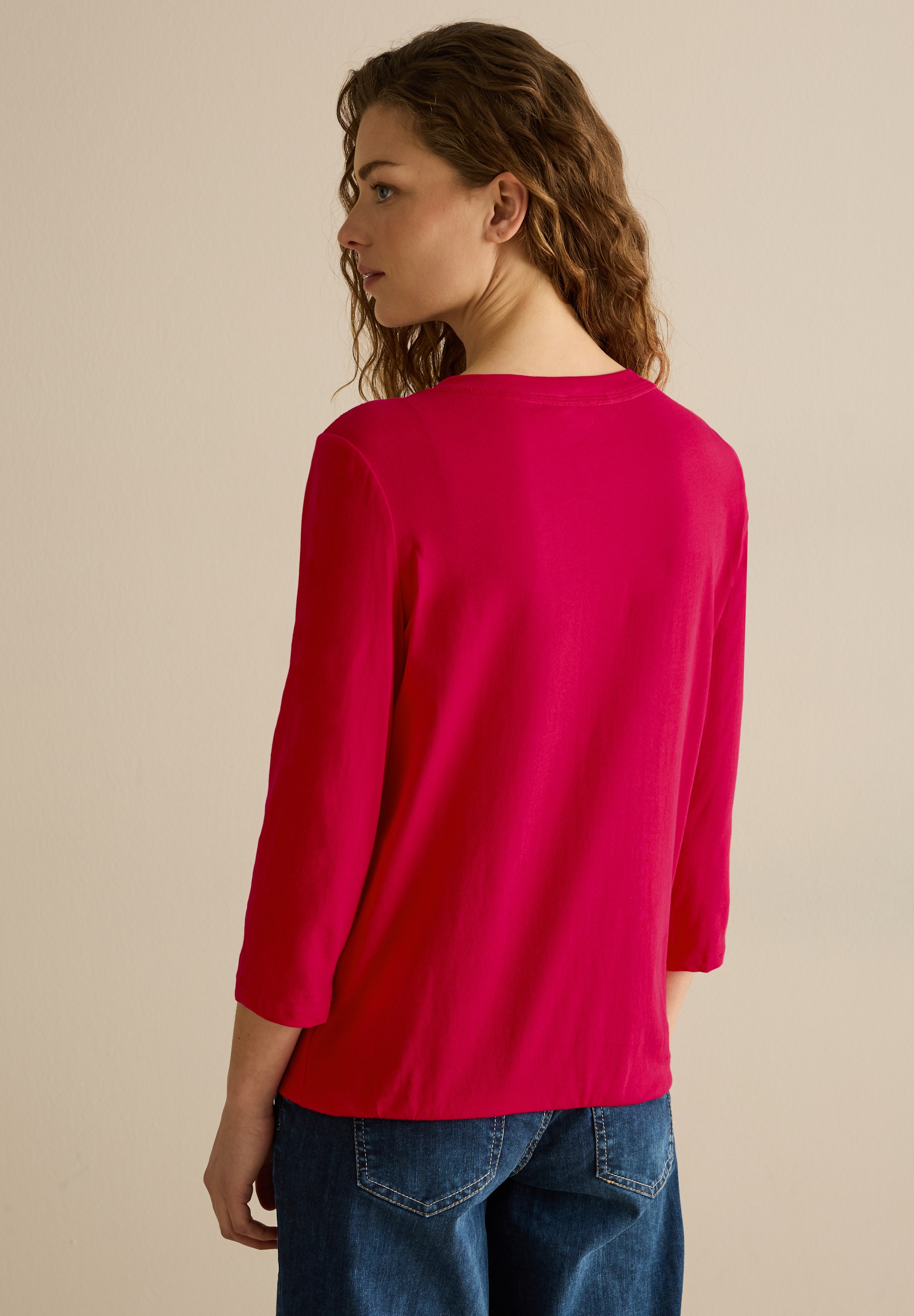 Cecil 3/4-Arm-Shirt, aus reiner Baumwolle