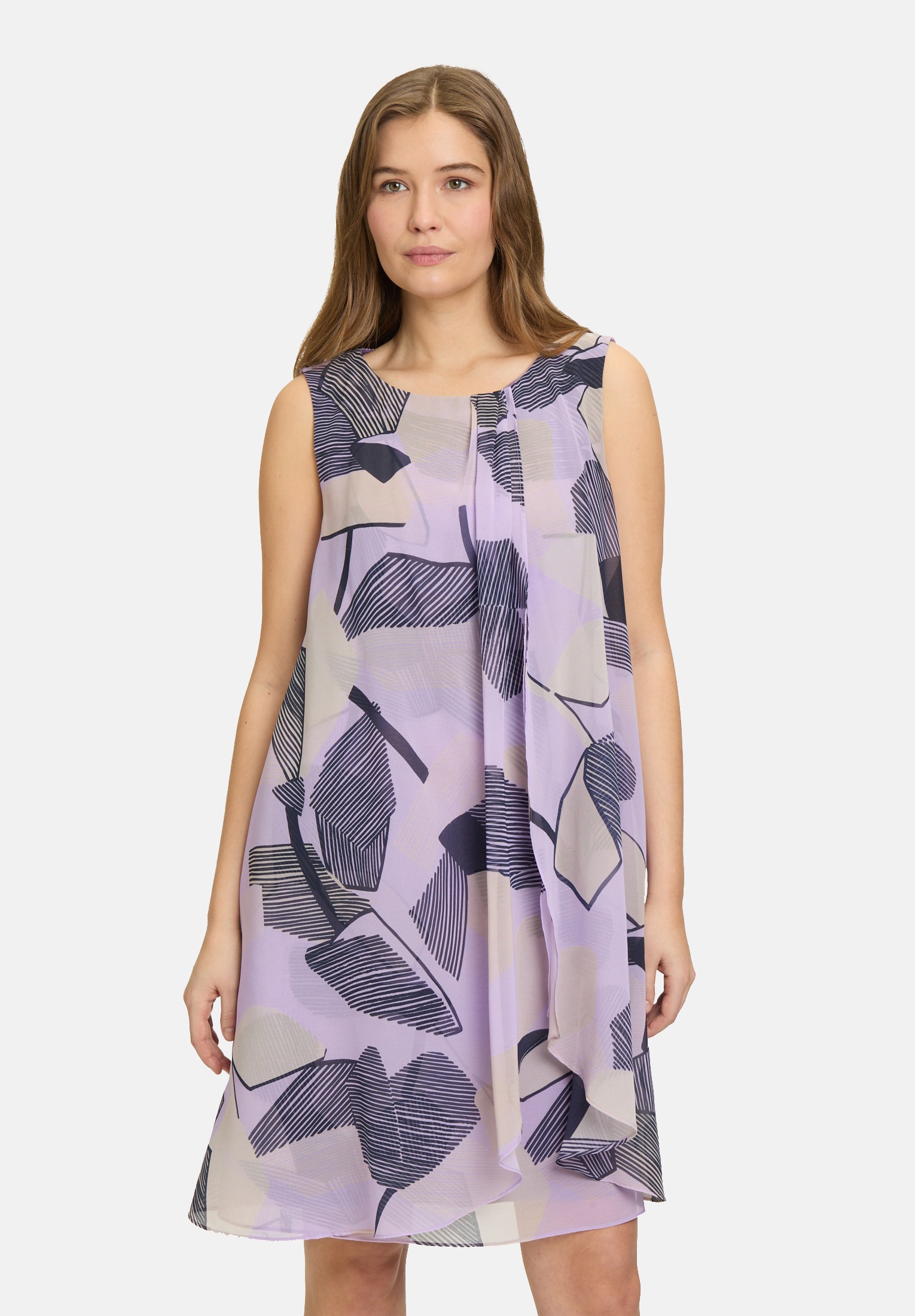 Betty&Co Chiffonkleid »Damen im Layer Look« Ohne Tasche Druck