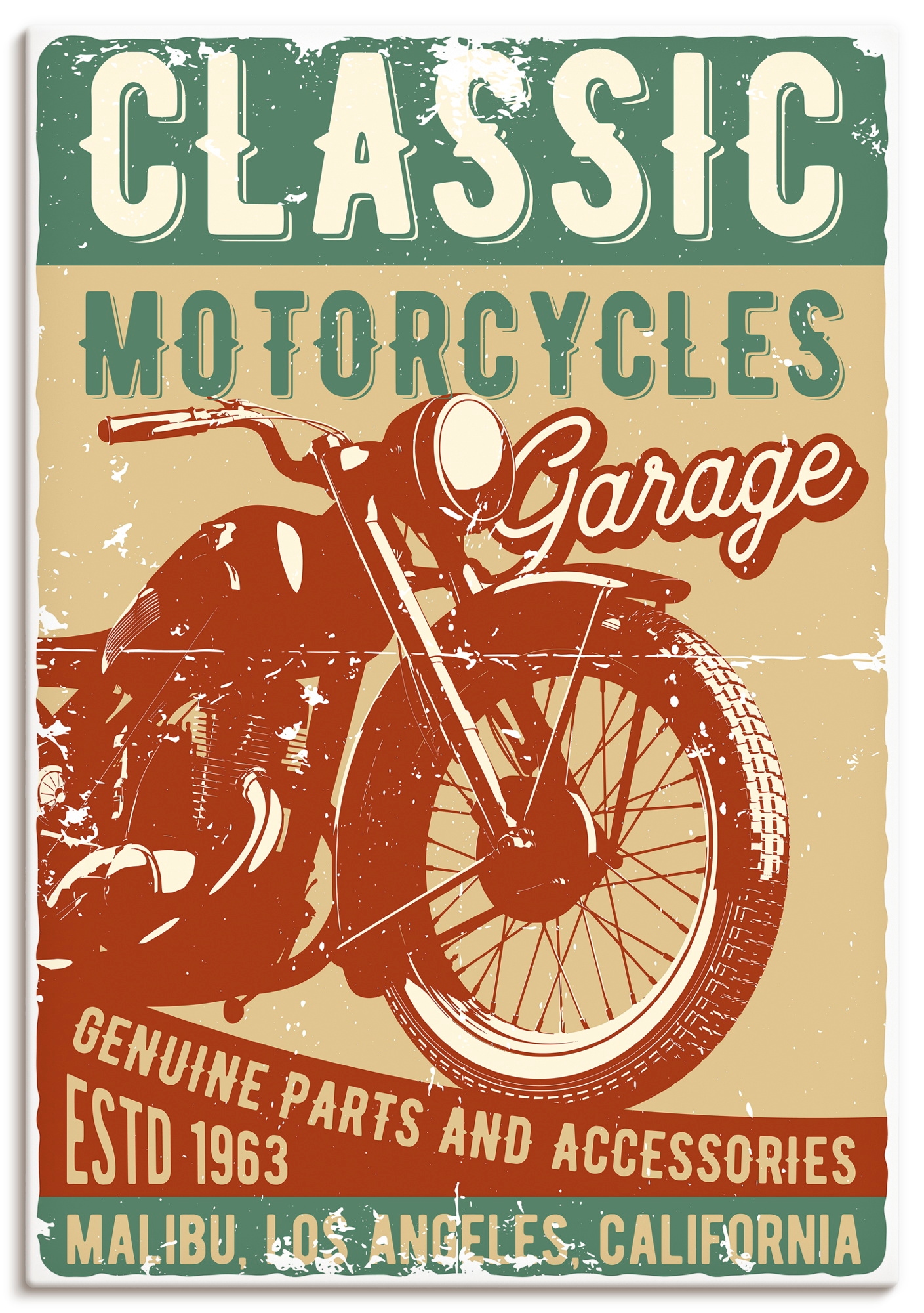 Artland Wandbild "Classic Motorcycles" 1 Stk. tlg. als Alubild, Leinwandbild, Poster, Wandaufkleber in verschied. Größen