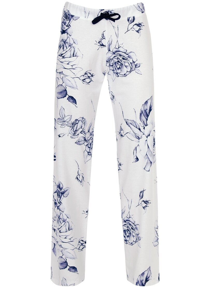 Trigema Jerseyhose »TRIGEMA Schlafanzughose mit modischem Rosen-Motiv« für  bestellen | BAUR