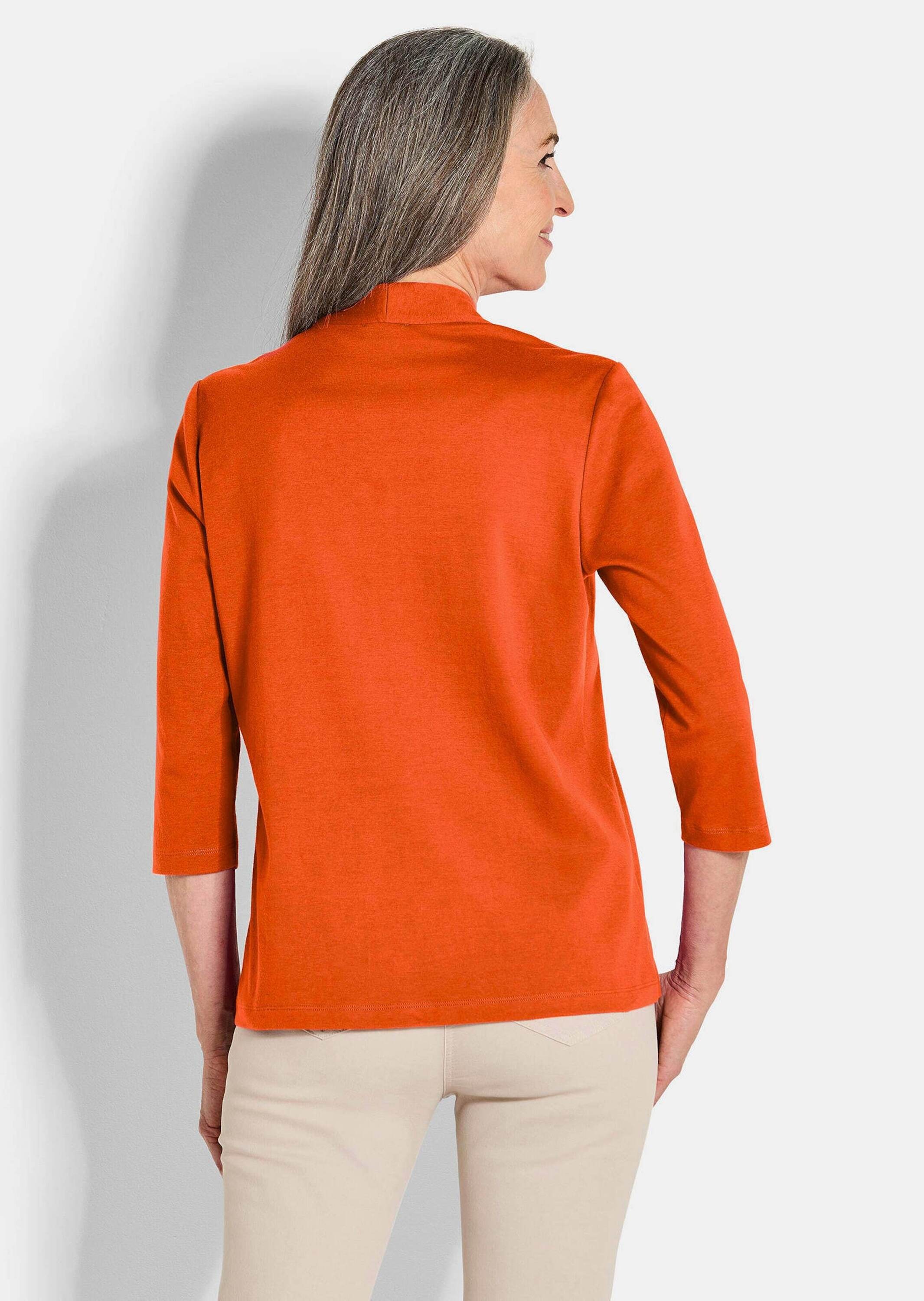 GOLDNER Kurzarmshirt »Kurzgröße Basic-Shirt aus Interlock-Jersey«