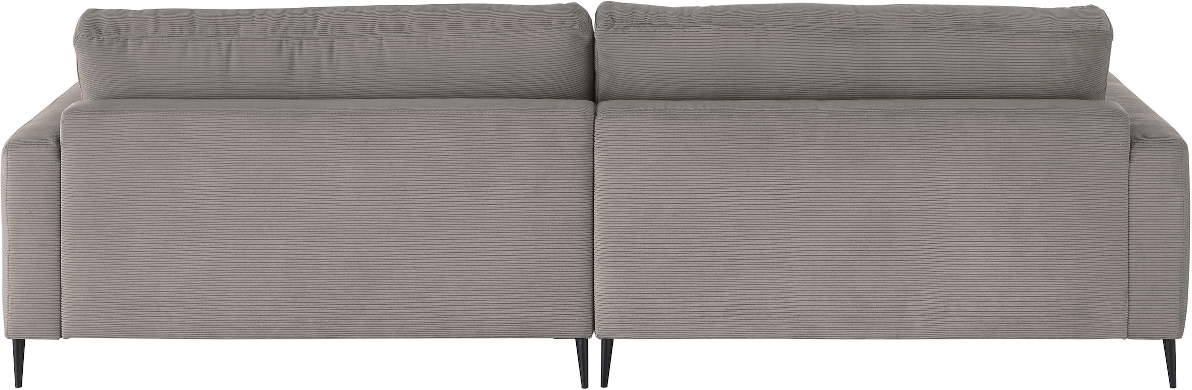 INOSIGN Ecksofa »Downtown, B/T/H: 272/190/84 cm L-Form«, weicher Sitzkomfort auch in Cord und Bouclé, incl. Zierkissen