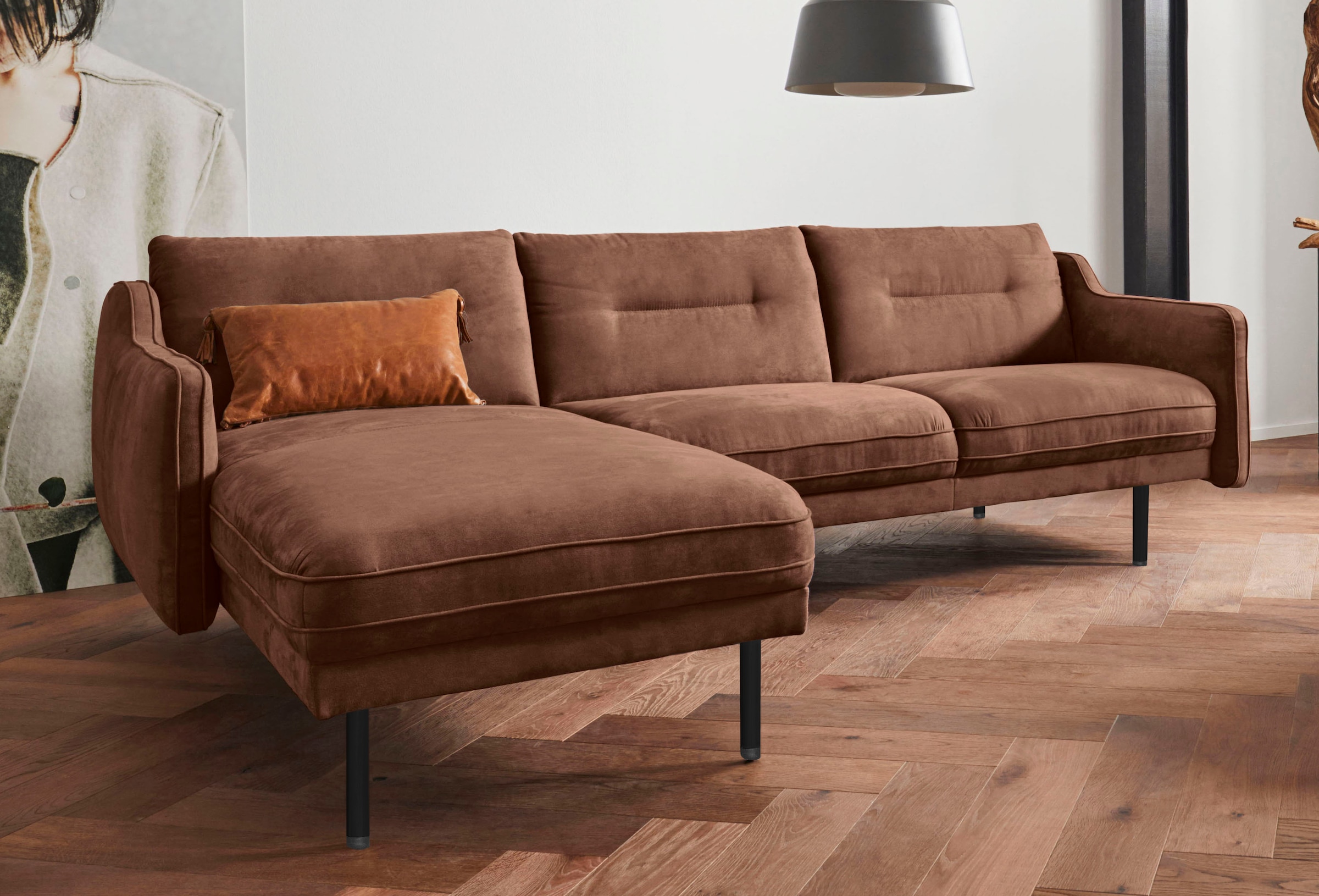OTTO home Ecksofa »Nordfyn L-Form« edles Design in 3 Bezugsqualitäten