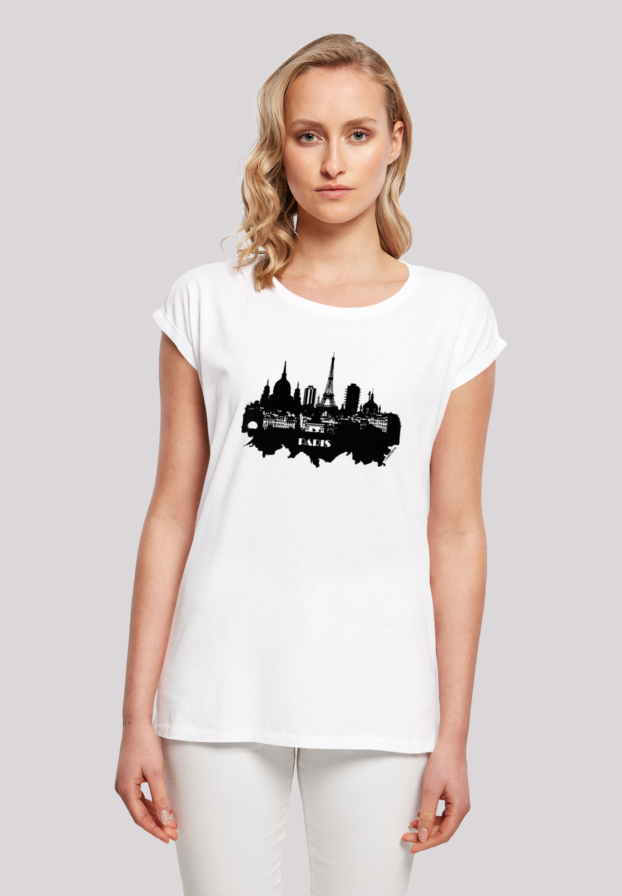 F4NT4STIC T-Shirt "PARIS SKYLINE SHORT SLEEVE TEE", Print