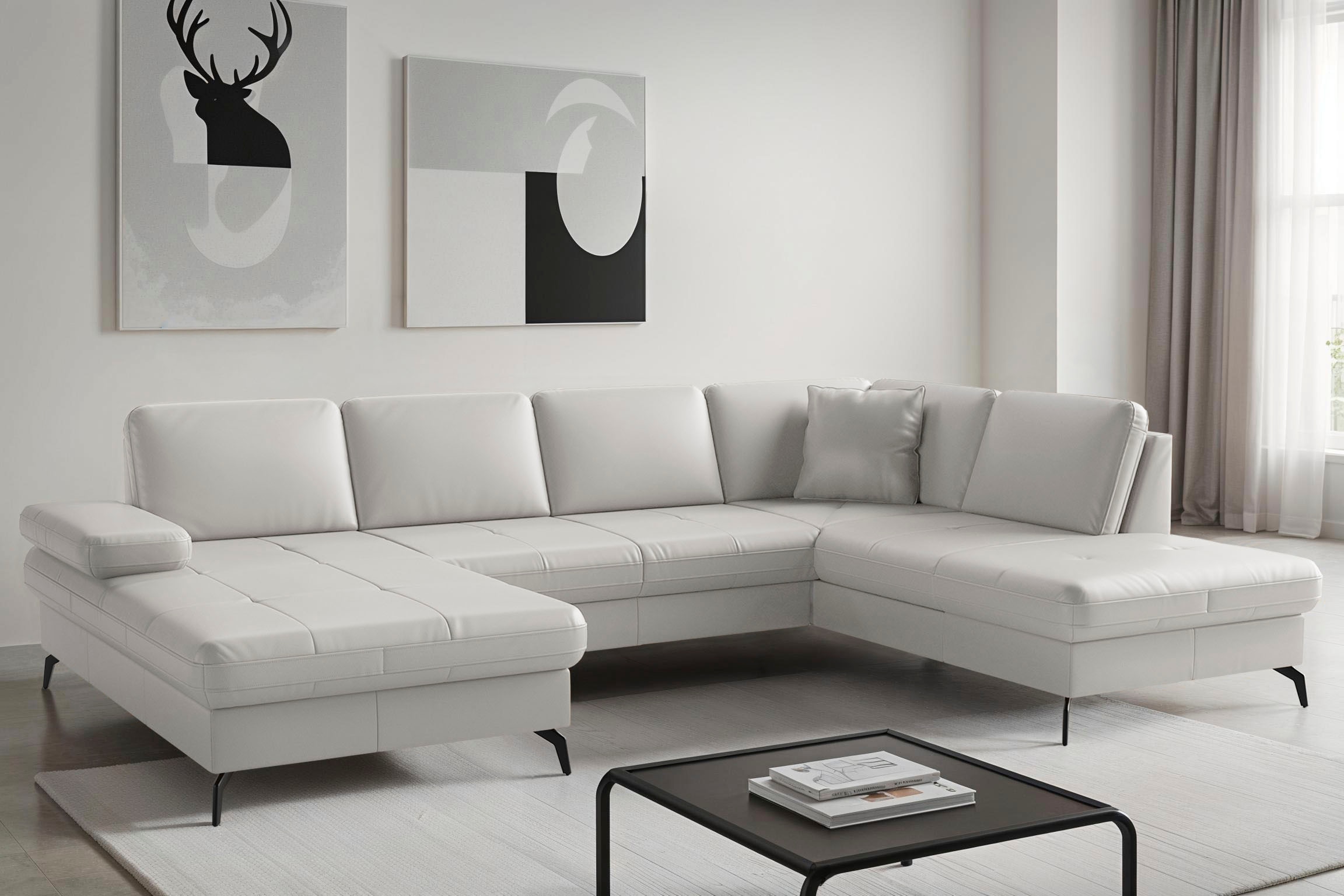 sit&more Wohnlandschaft "Morris Jubi, Breite 300 cm" mit Armteilfunktion, optional mit Schlaffunktion