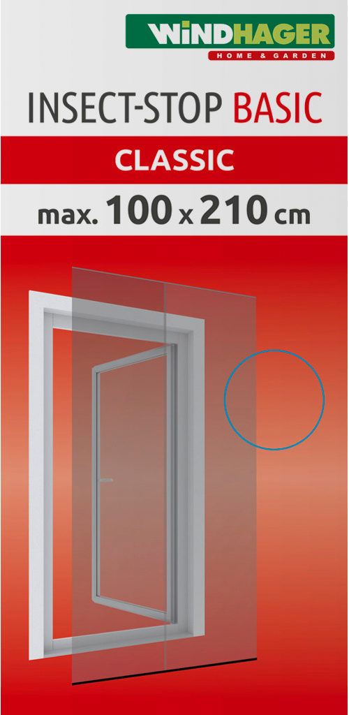 Windhager Insektenschutz-Vorhang »Basic aus UV-beständigem Polyestergewebe, Fliegengitter Tür Vorhang« Lamellenvorhang für Türen, 100 x 210 cm, anthrazit, ohne bohren