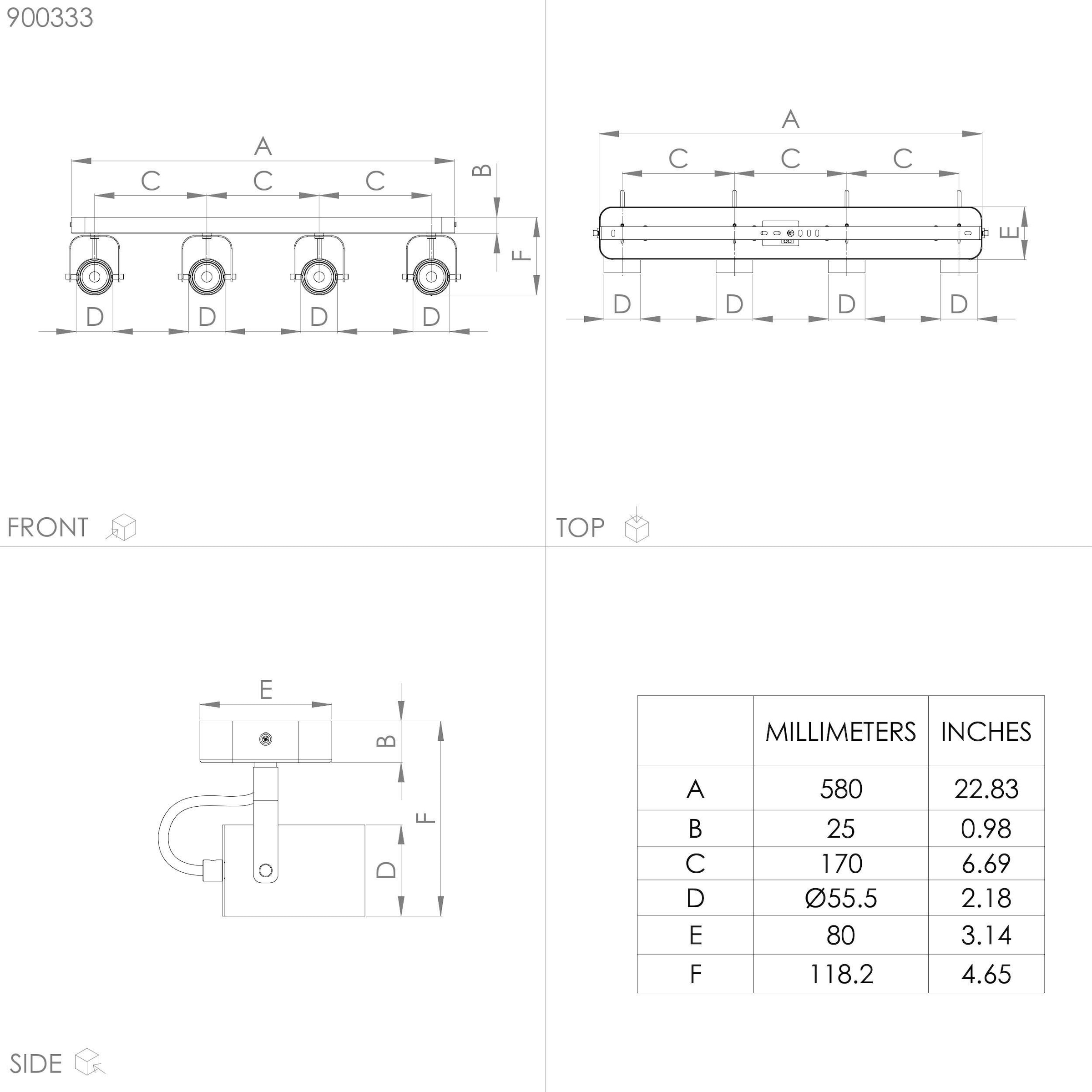 - »SOREGO«, | Deckenspot 3W Friday - EGLO aus schwarz GU10 BAUR Black inkl. in Stahl Deckenspot