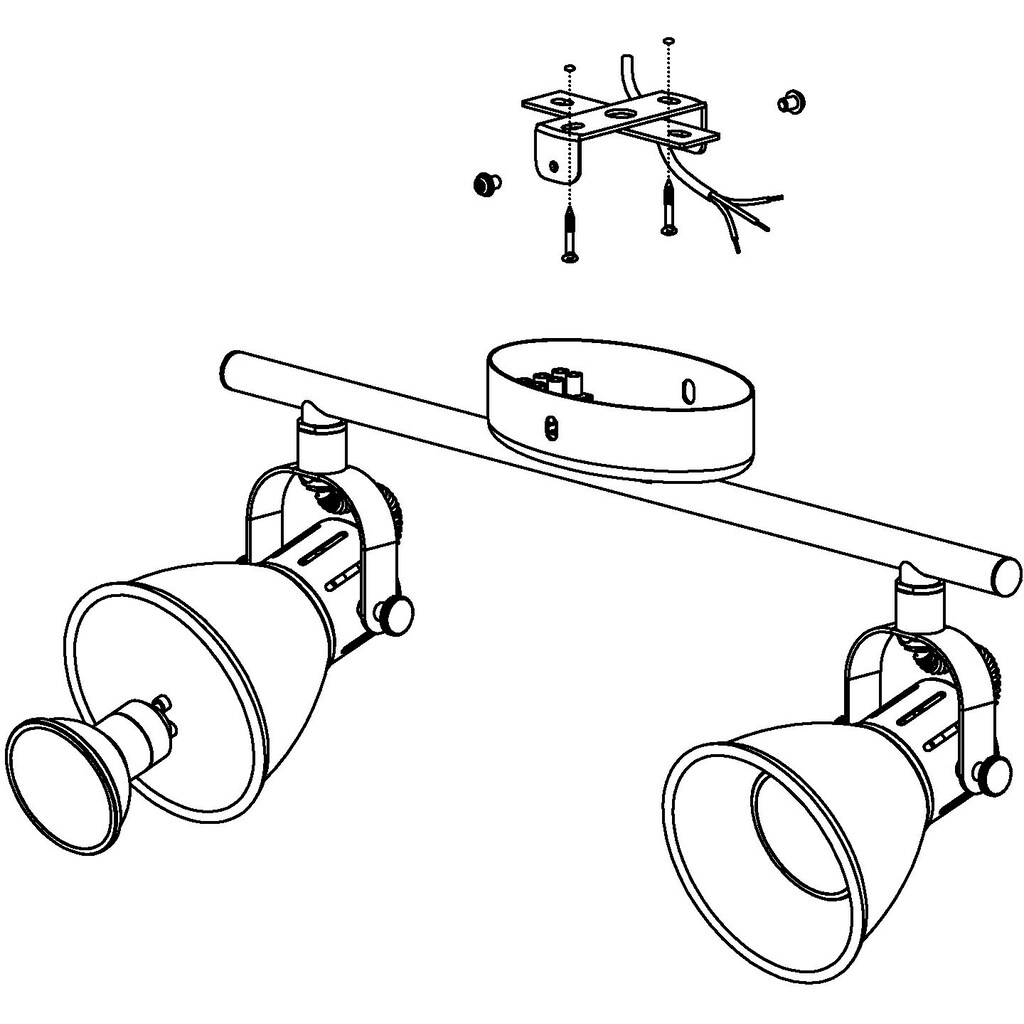 EGLO LED Deckenspots »SERAS«, 2 flammig-flammig