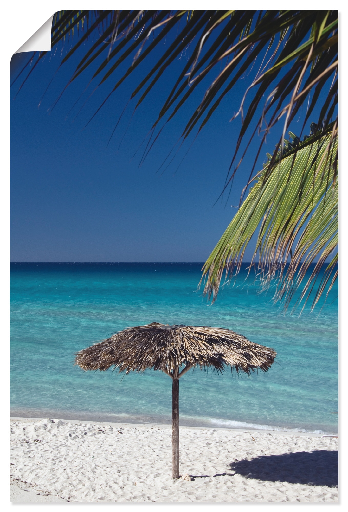 Artland Wandaufkleber versch. Strand«, Größen | bestellen »Sonnenschirm am Leinwandbild, oder Poster (1 St.), Alubild, als Amerika, Wandbild BAUR in