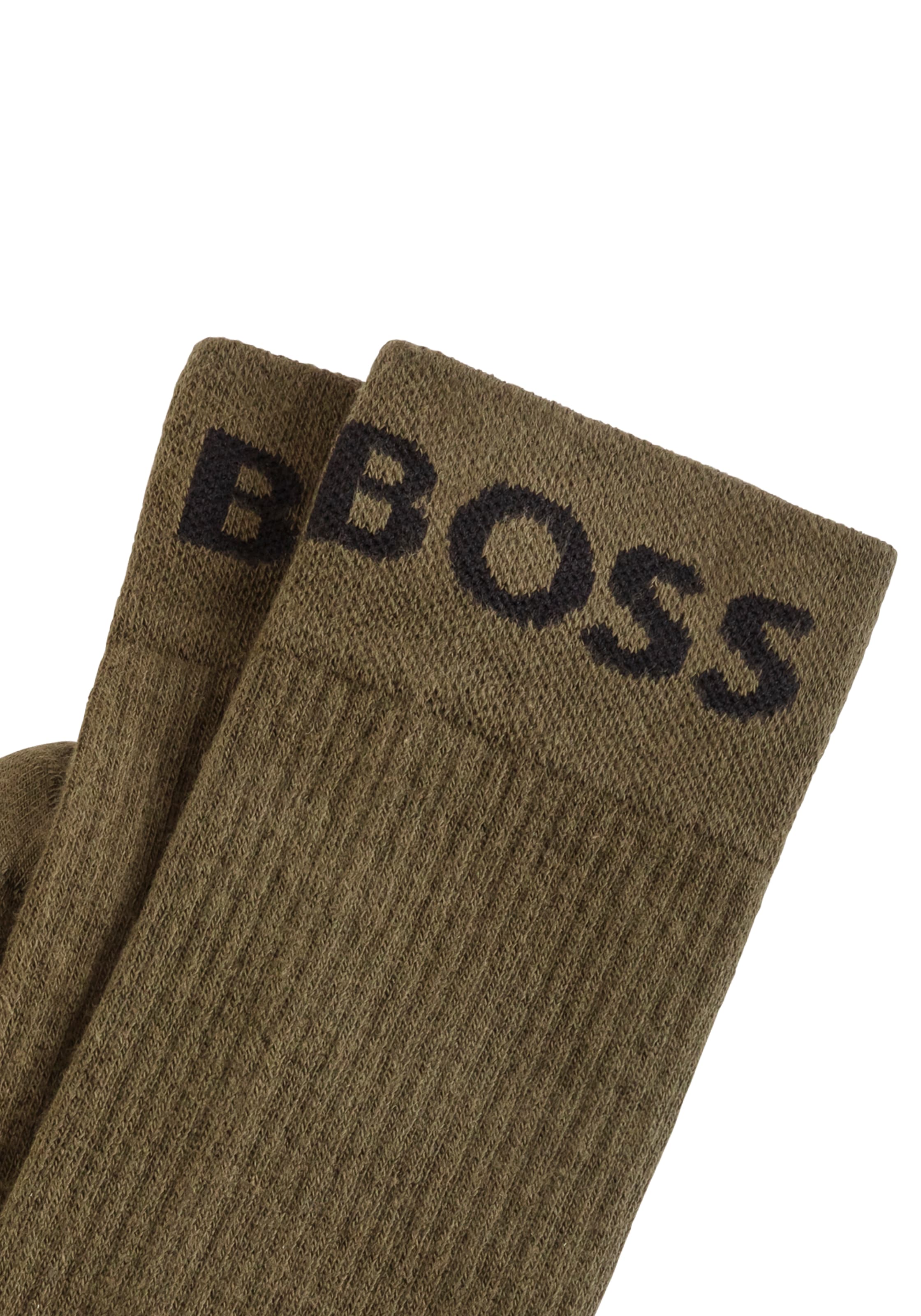 BOSS Freizeitsocken »2P RS Sport«, (Packung, 2 Paar, 2er Pack), mit großem BOSS Logo-Schriftzug am Bund