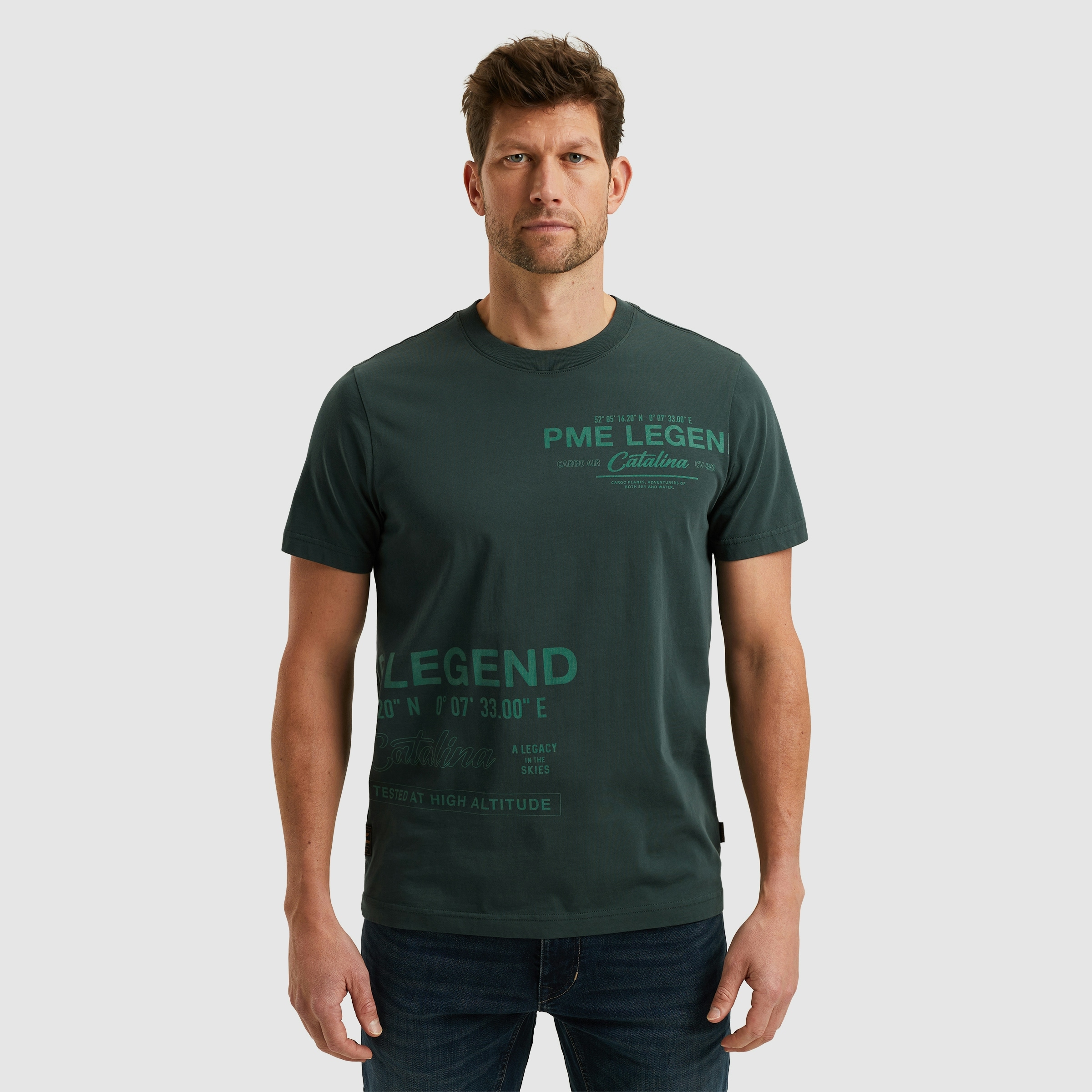 PME LEGEND T-Shirt, mit All-Over Print günstig online kaufen