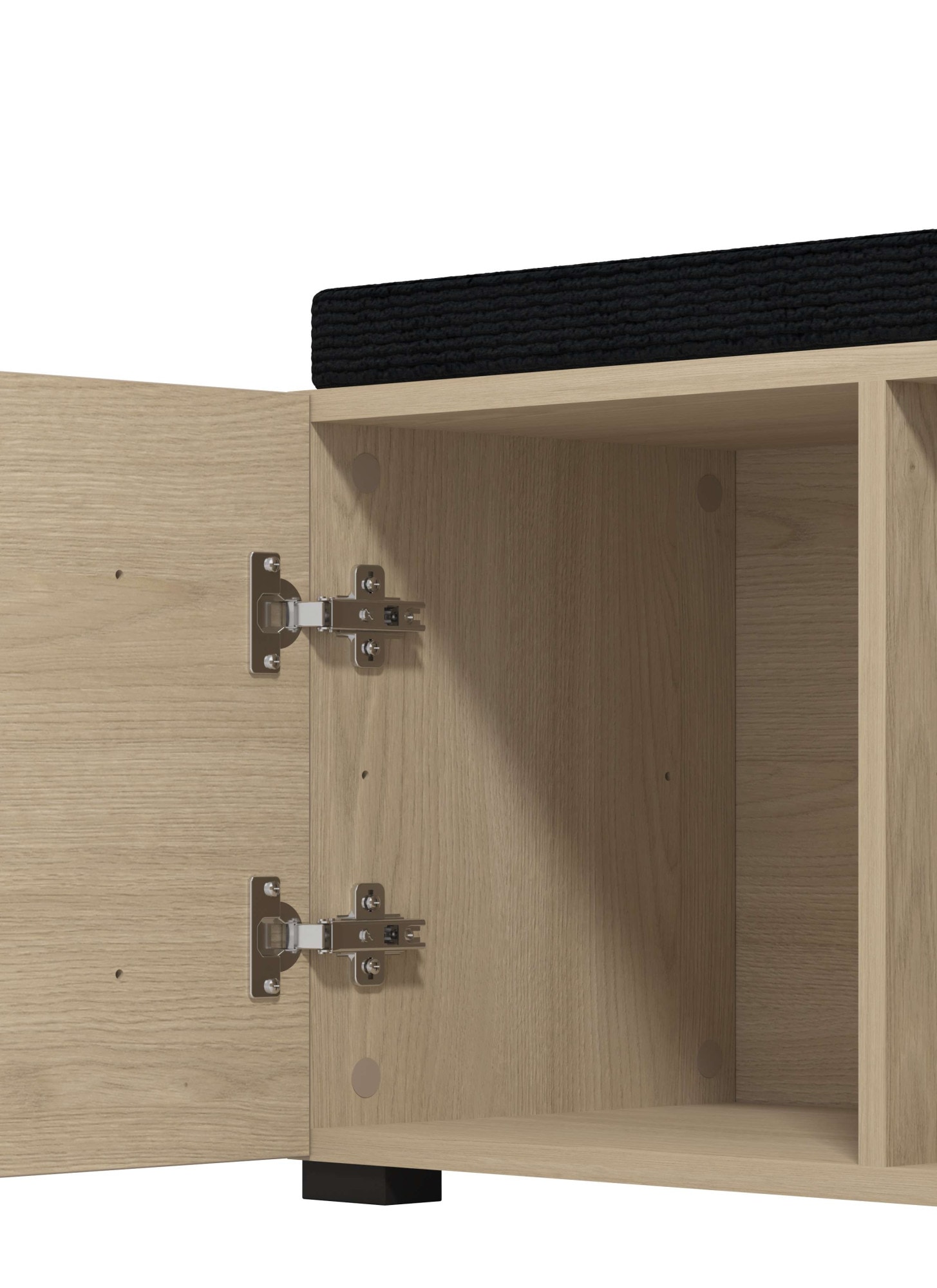 Home affaire Schuhbank »Rathlin, Schuhschrank, Schuhregal, Schuhtruhe, Schuhkommode, Sitzbank« mit abnehmbarem Sitzkissen, zwei Türen (dahinter zwei Fächer)