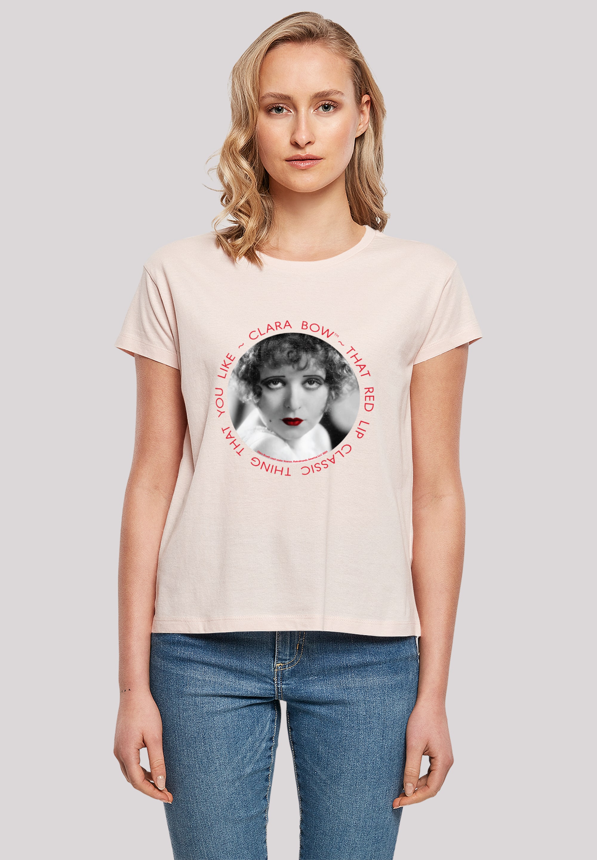 F4NT4STIC T-Shirt "Clara Bow That Red Lip Classic Thing Circle", Premium Qu günstig online kaufen