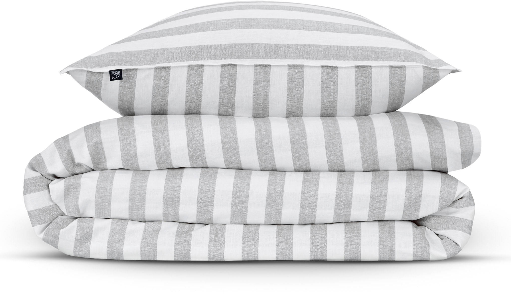 ZO HOME Bettwäsche »Banda-di-Lino« 2 Stk. Bettwäsche aus 100% Baumwolle, hochwertiges Renforcé