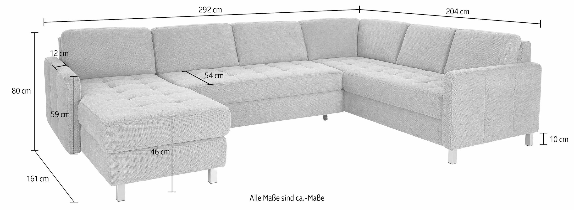 sit&more Wohnlandschaft mit Bettfunktion BAUR | und Bettkasten