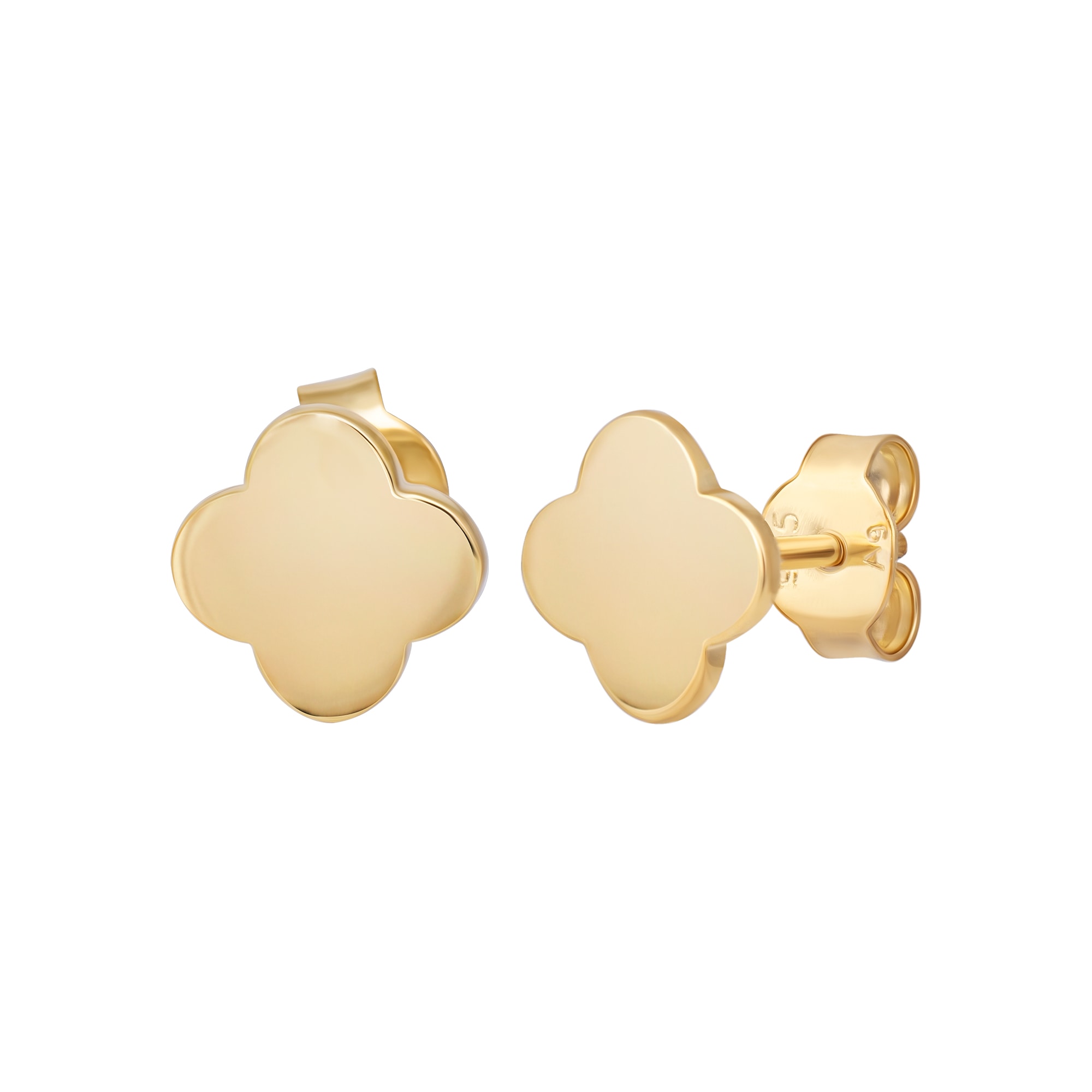 CAÏ Paar Ohrstecker vergoldet Clover »925 online | Kleeblatt« Sterling kaufen Silber gelb BAUR