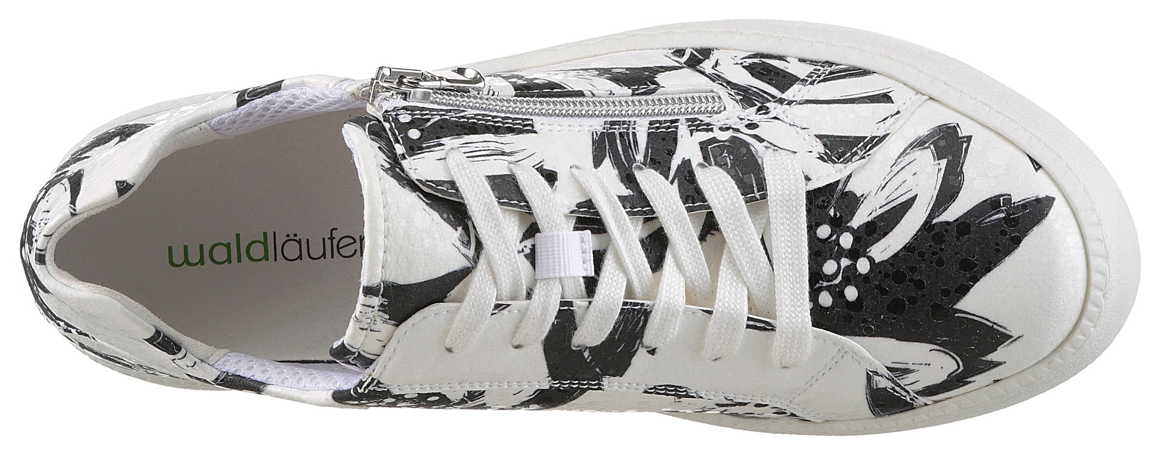 Waldläufer Plateausneaker »H-NICKY«, Freizeitschuh, Halbschuh, Schnürschuh mit seitlichem Reißverschluss
