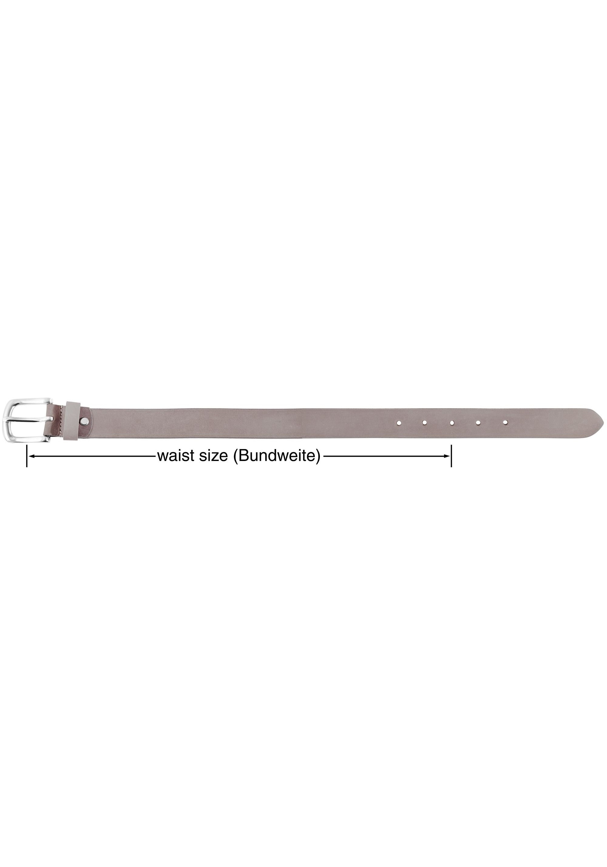 Leonardo Verrelli Ledergürtel »75 cm - 125 cm (Bundweite) in Taupe aus 100% Echtleder, kürzbar,«