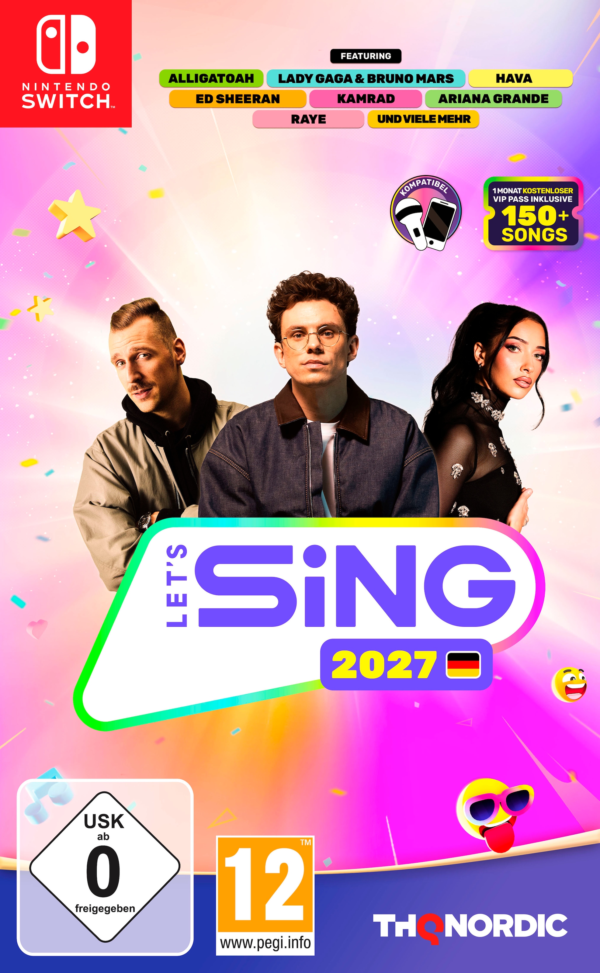 THQ NORDIC Spielesoftware "Let's Sing 2027", Nintendo Switch, bunt, Spielesoftware