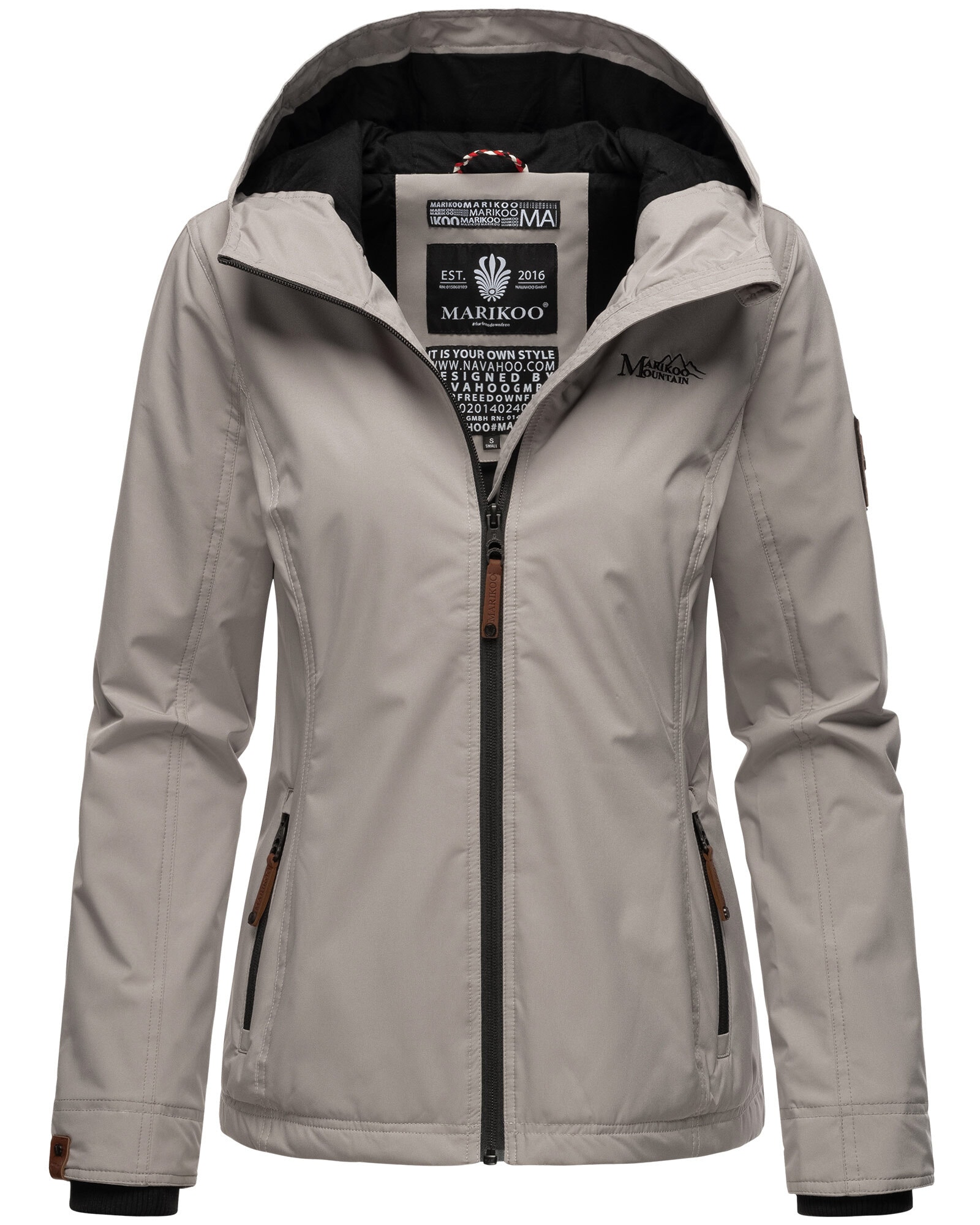 Marikoo Outdoorjacke »Brombeere«, sportliche Übergangsjacke kaufen BAUR Kapuze mit | online