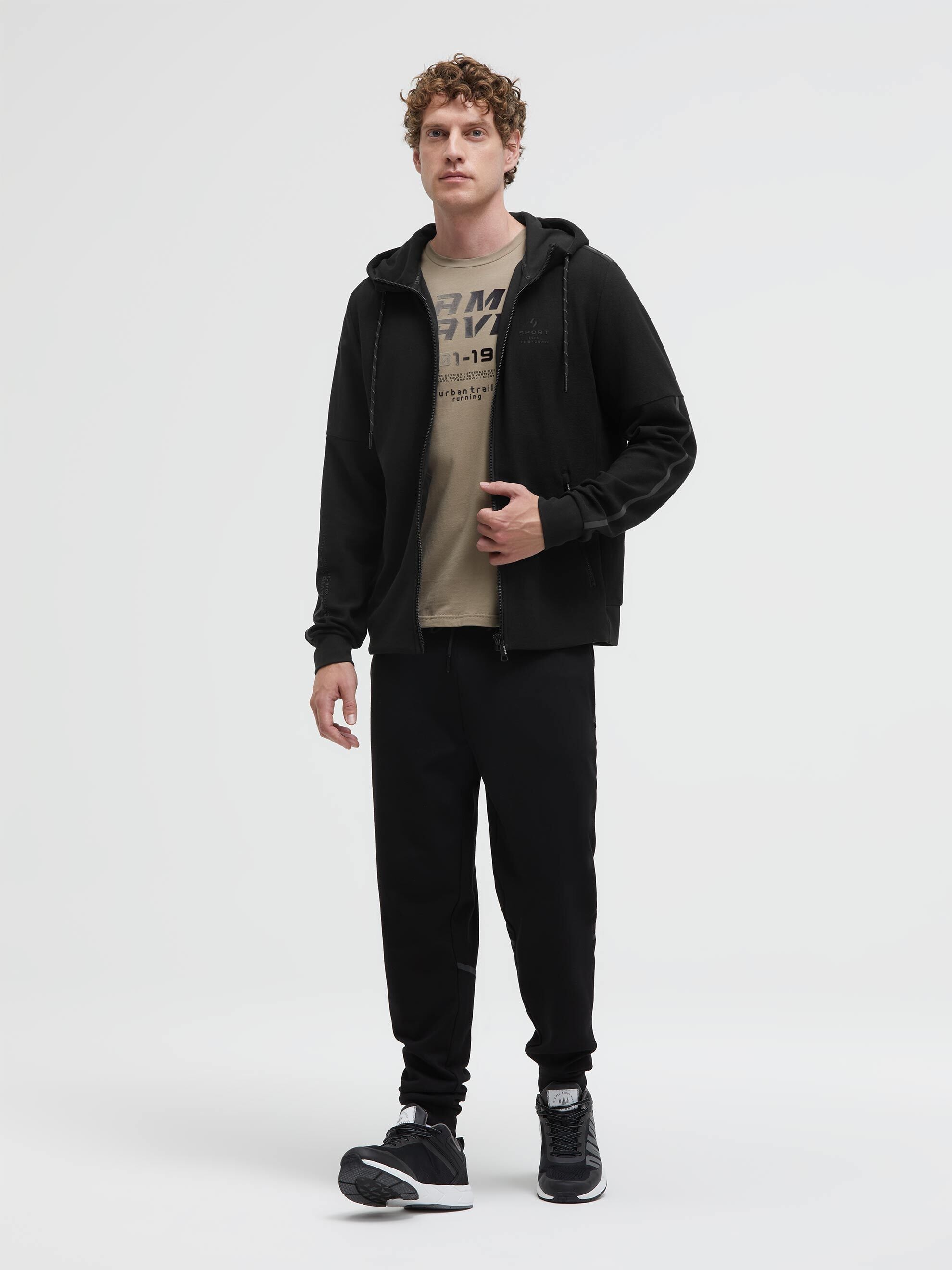 CAMP DAVID Kapuzensweatjacke mit Reißverschlusstaschen