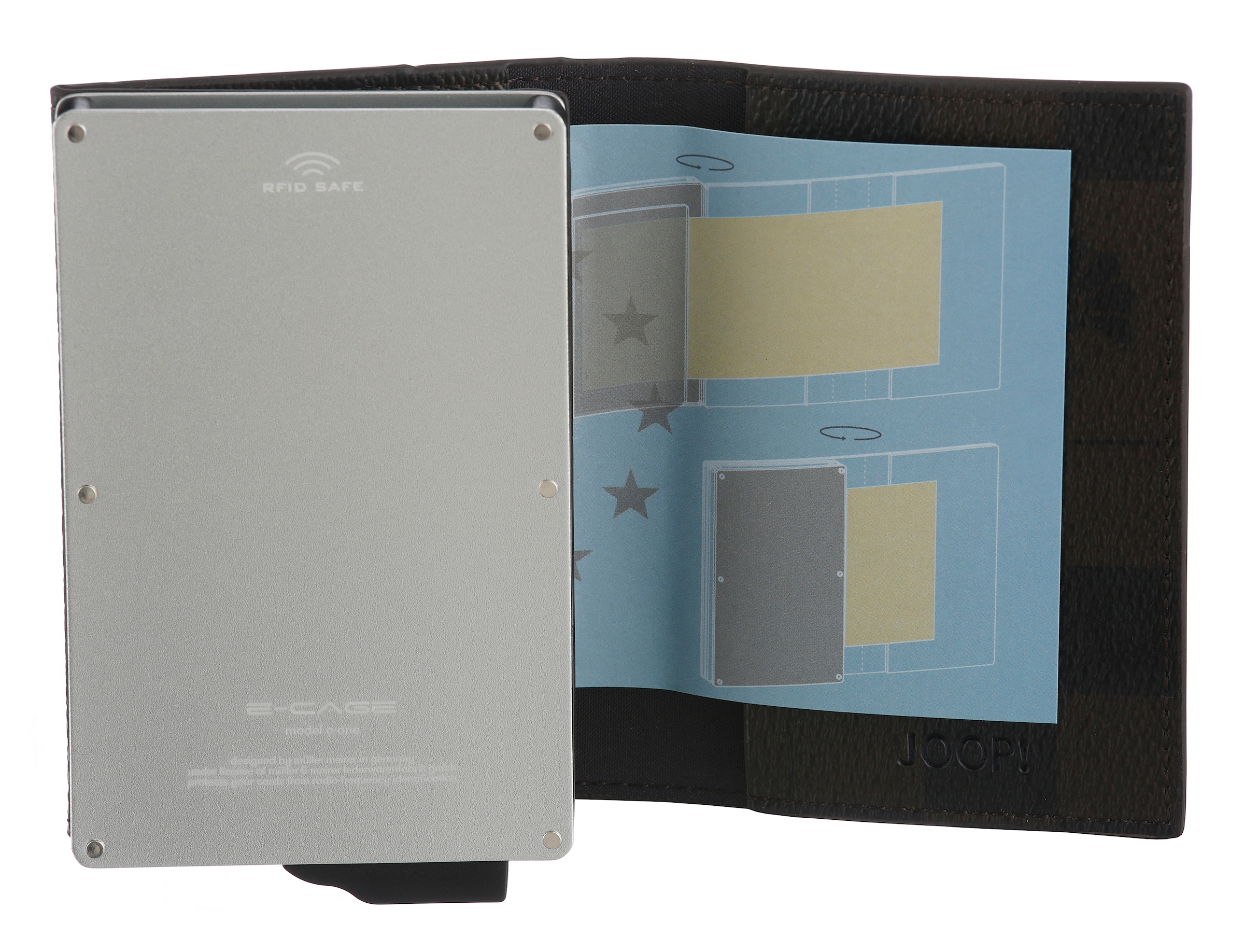 JOOP! Kartenetui »cortina piazza c-one e-cage sv8« mit 6 Kartenfächern, 2 Steckfächern