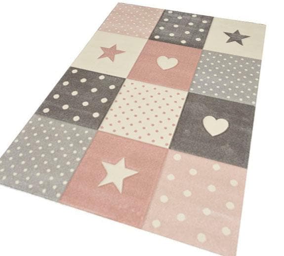merinos Kinderteppich »Pastel Kids 20339«, rechteckig, 13 mm Höhe, handgearbeiteter Konturenschnitt