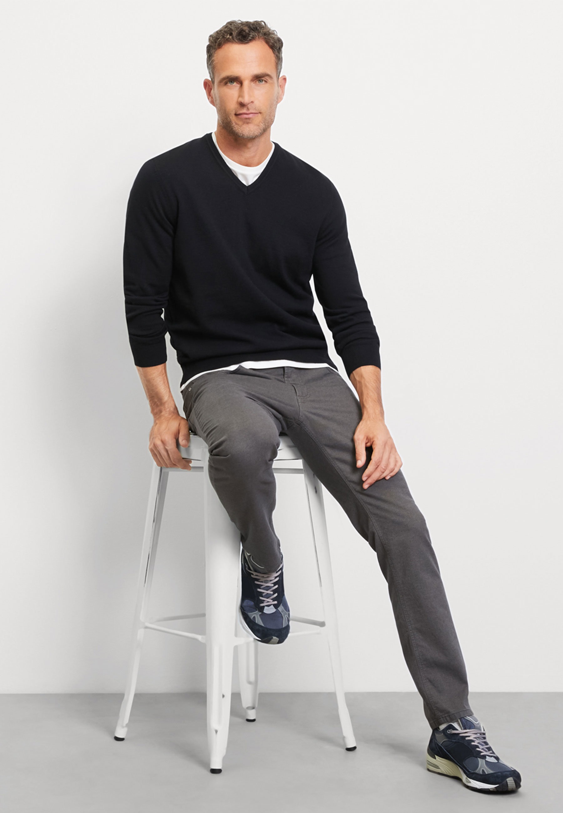 Pull en maille OLYMP Casual Noir Taille S 8