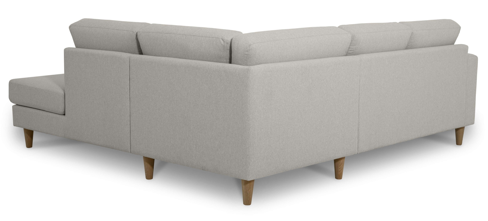 andas Ecksofa »Tvinno«, im skandinavischen Stil, L-Form, mit Massivholzfüßen, Breite 230 cm