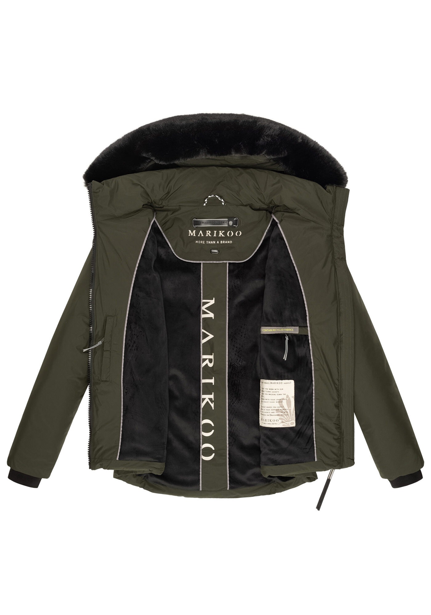 Marikoo Winterjacke »Morinaa«, mit großer Kapuze