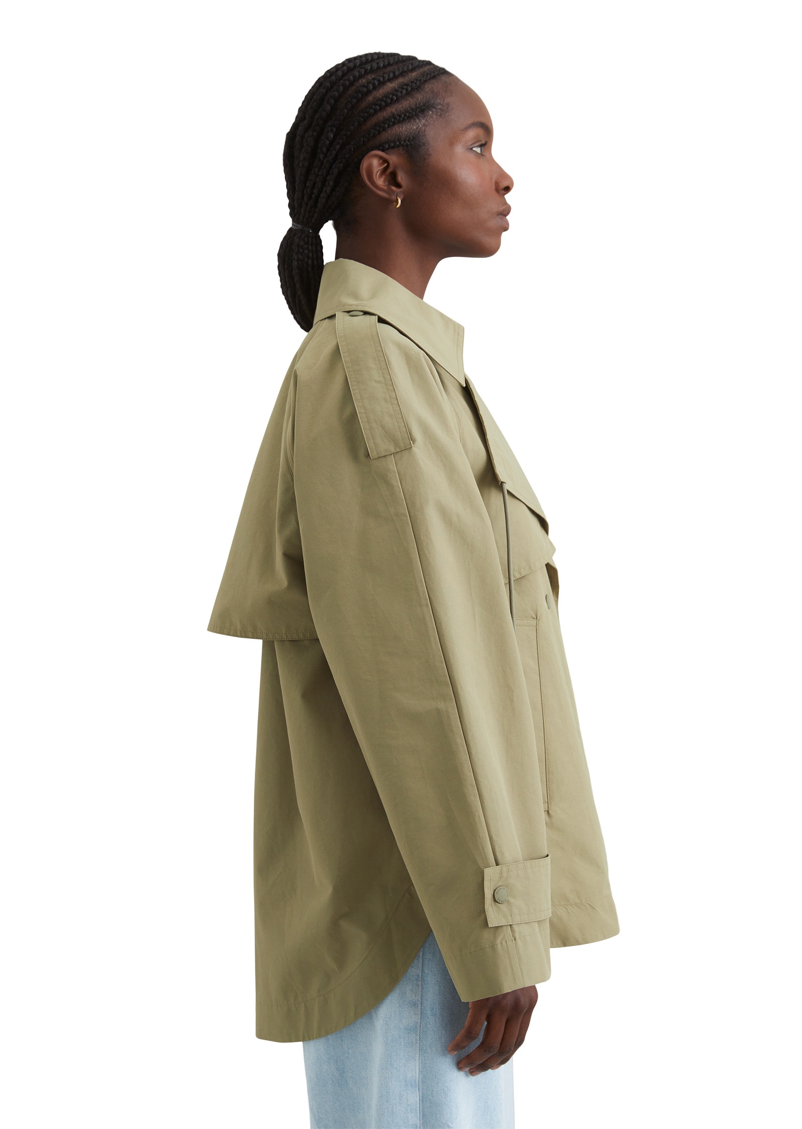 Marc O'Polo DENIM Outdoorjacke »aus wasserabweisendem Cotton-Nylon«, ohne Kapuze
