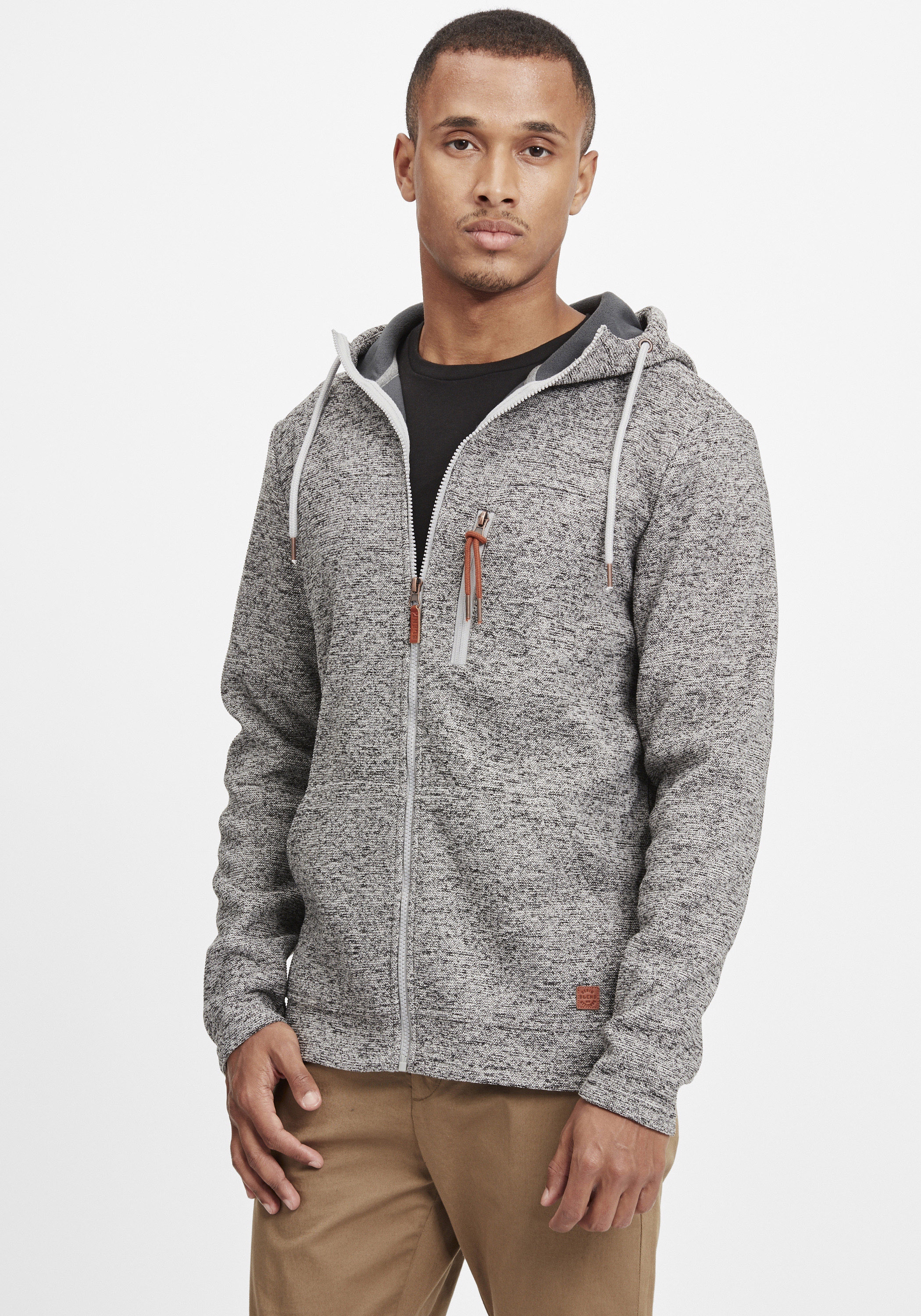 Blend Cardigan "BHPinheiro", Fleecejacke mit Kapuze und Eingrifftaschen günstig online kaufen