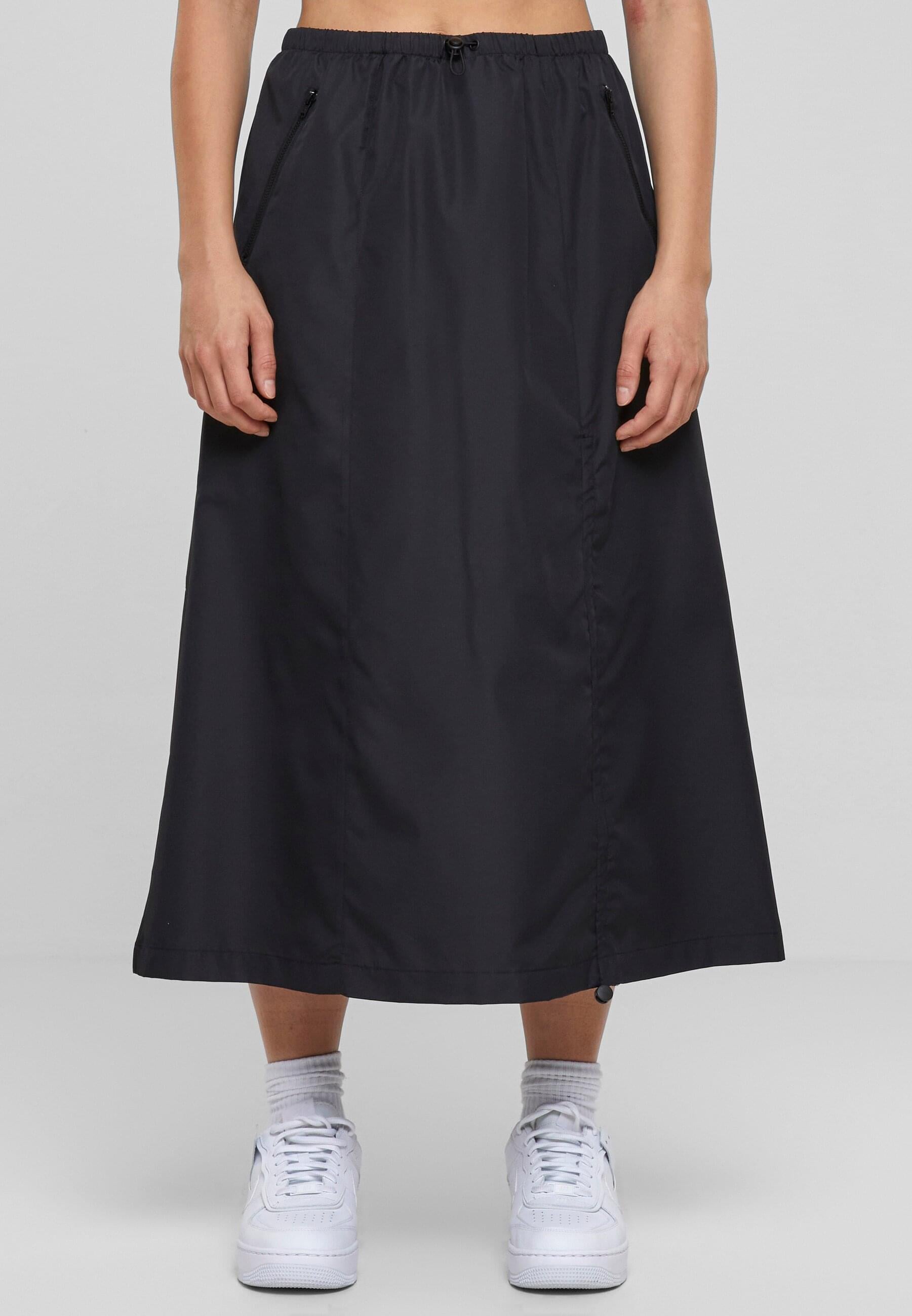 URBAN CLASSICS Sommerrock »Urban Classics Damen Ladies Ripstop Parachute Midi Skirt«, (1 tlg.)