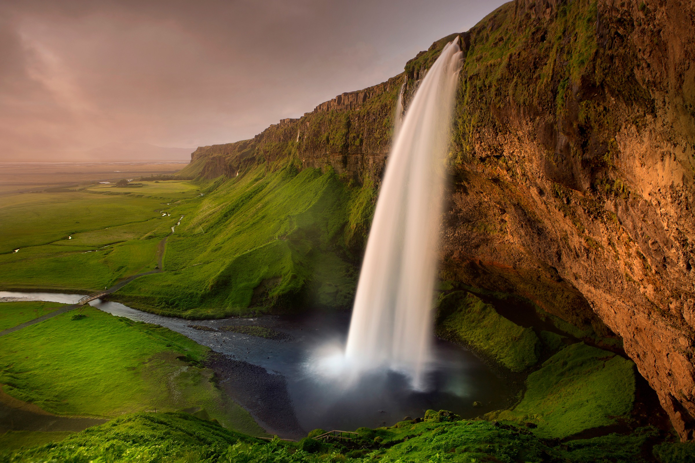 Papermoon Fototapete "Photo-Art NICOLAS SCHUMACHER, SELJALANDSFOSS"