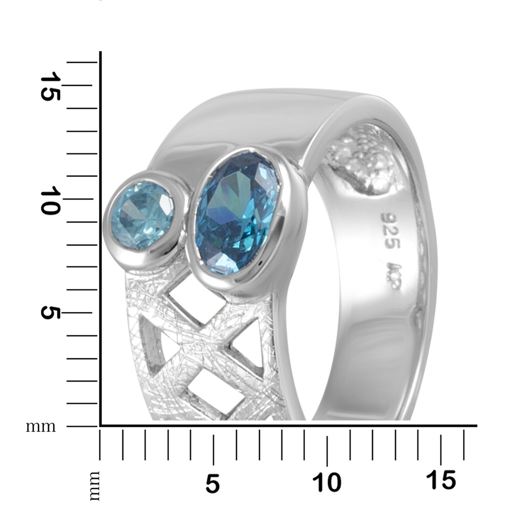 Vivance Fingerring »925-/ Sterling Silber rhodiniert Zirkonia«