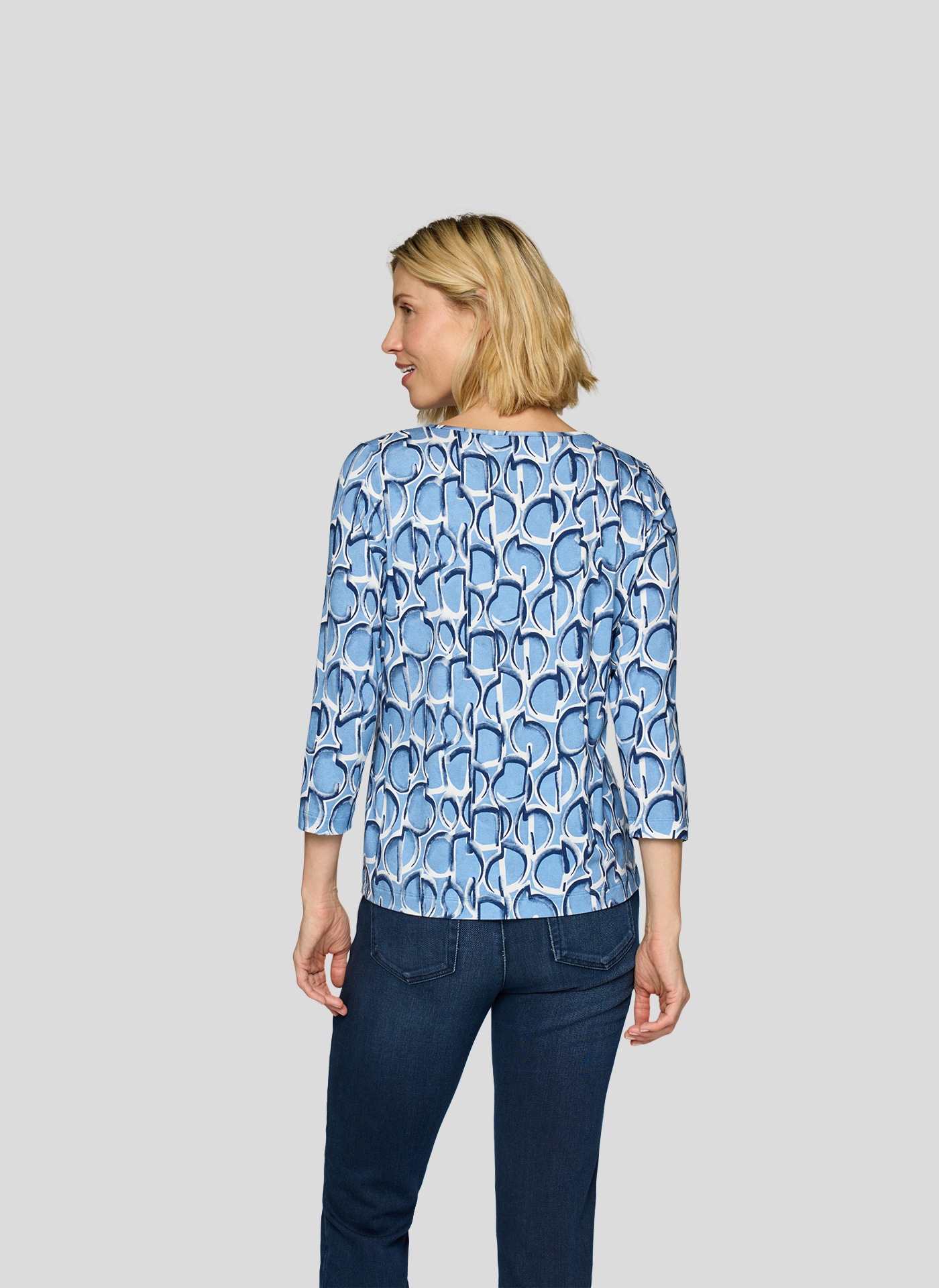 Thumbnail - Rabe 3/4-Arm-Shirt mit grafischem Muster