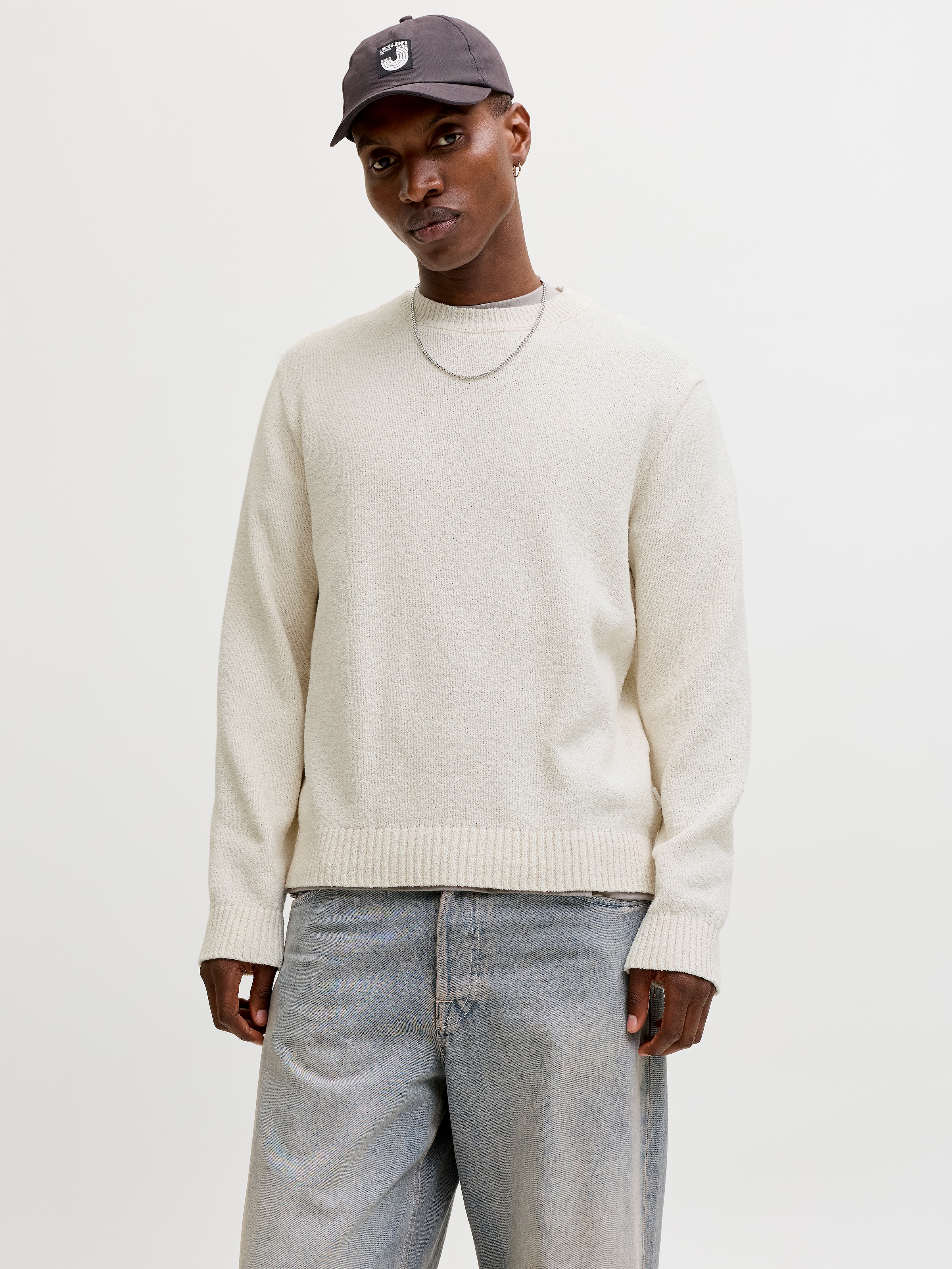Jack & Jones Rundhalspullover "JORNORREBRO CATSKILLS KNIT CREW NECK SN" günstig online kaufen
