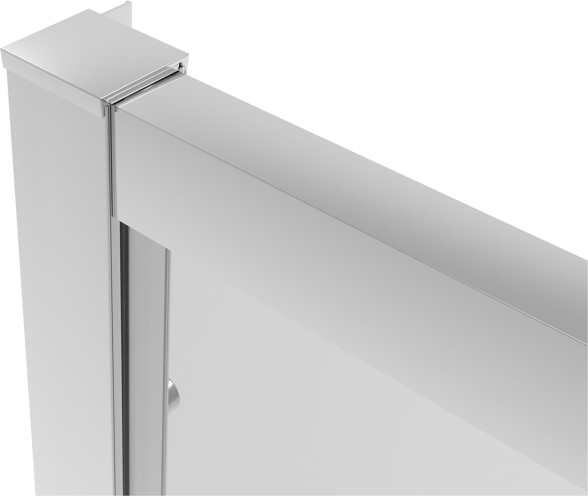 Sanotechnik Dusch-Schiebetür »Sanotechnik SlimLine Schiebetür chrom« Easy Clean Beschichtung