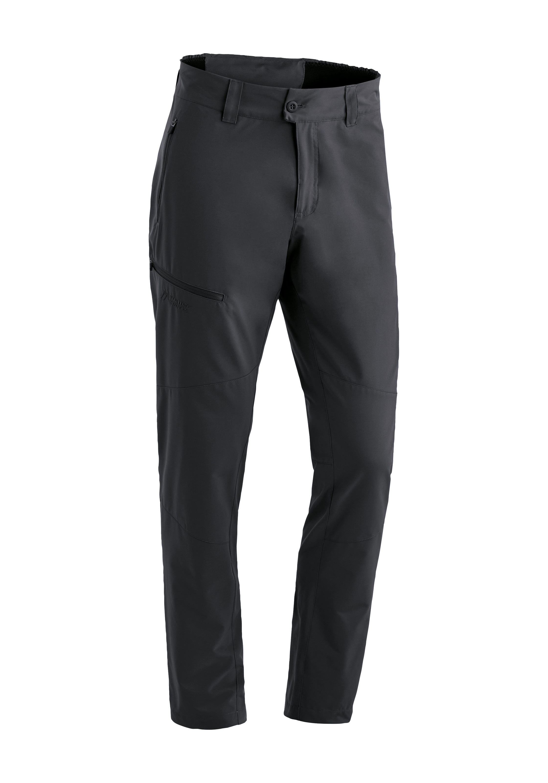 MAIER SPORTS Herren Outdoorhose "Nil Loop", schwarz, Gr. 114, 100& Polyester, Hosen, Herren Wanderhose, atmungsaktive Funktionshose, Regular Fit