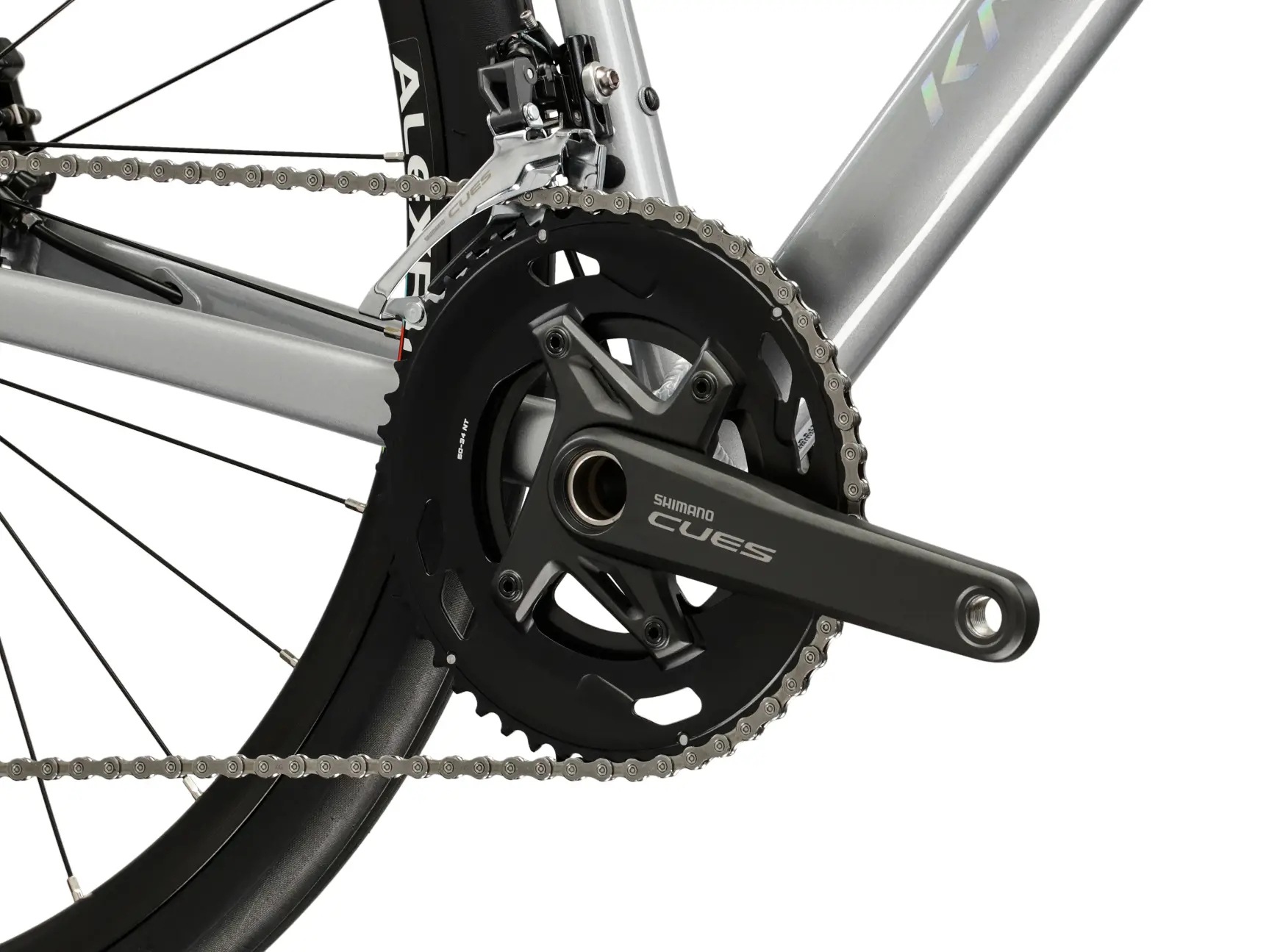 Kross Gravelbike »KROSS Gravelbike Alta 2.0 28" silver 20 Gänge Gabel aus Carbon 2026« 18 Gang Shimano CUES U3020 Schaltwerk Kettenschaltung Carbon aus Gabel