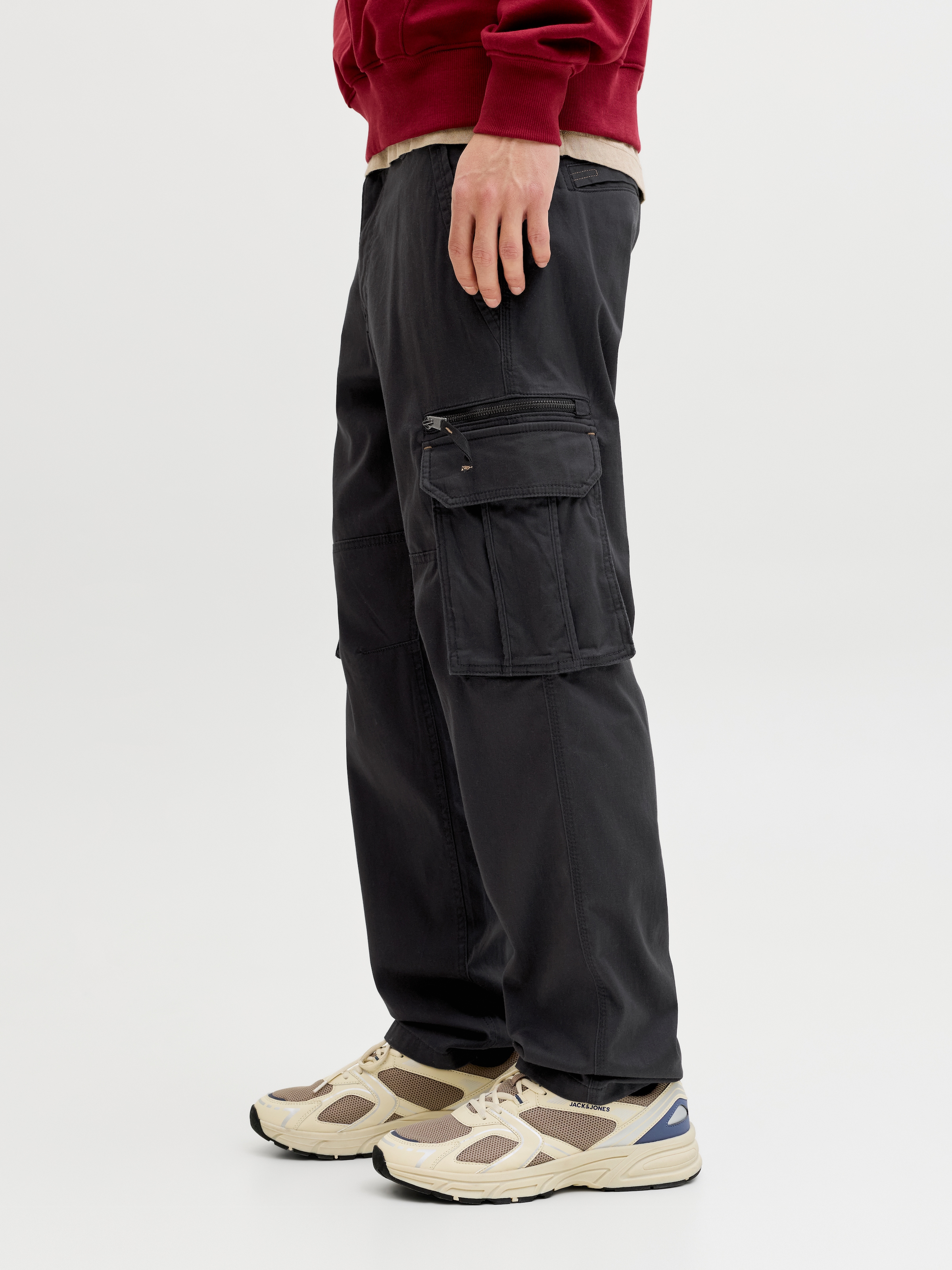 Jack & Jones Cargohose "JPSTKANE DOVER ZIP CARGO SN" mit Seitentaschen günstig online kaufen