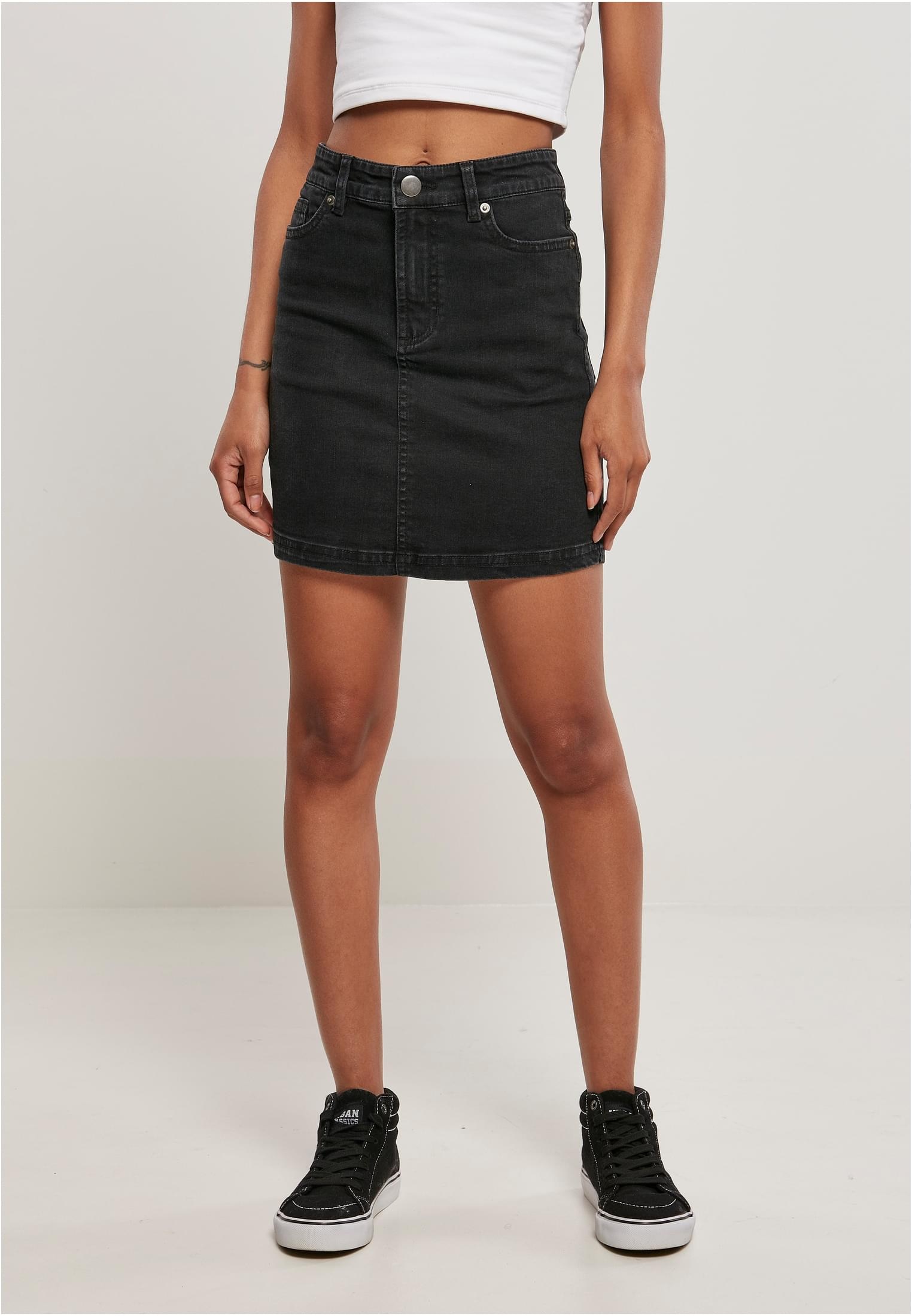 URBAN CLASSICS Skirt«, Organic BAUR bestellen | Denim für (1 Jerseyrock tlg.) Stretch Mini Ladies »Damen