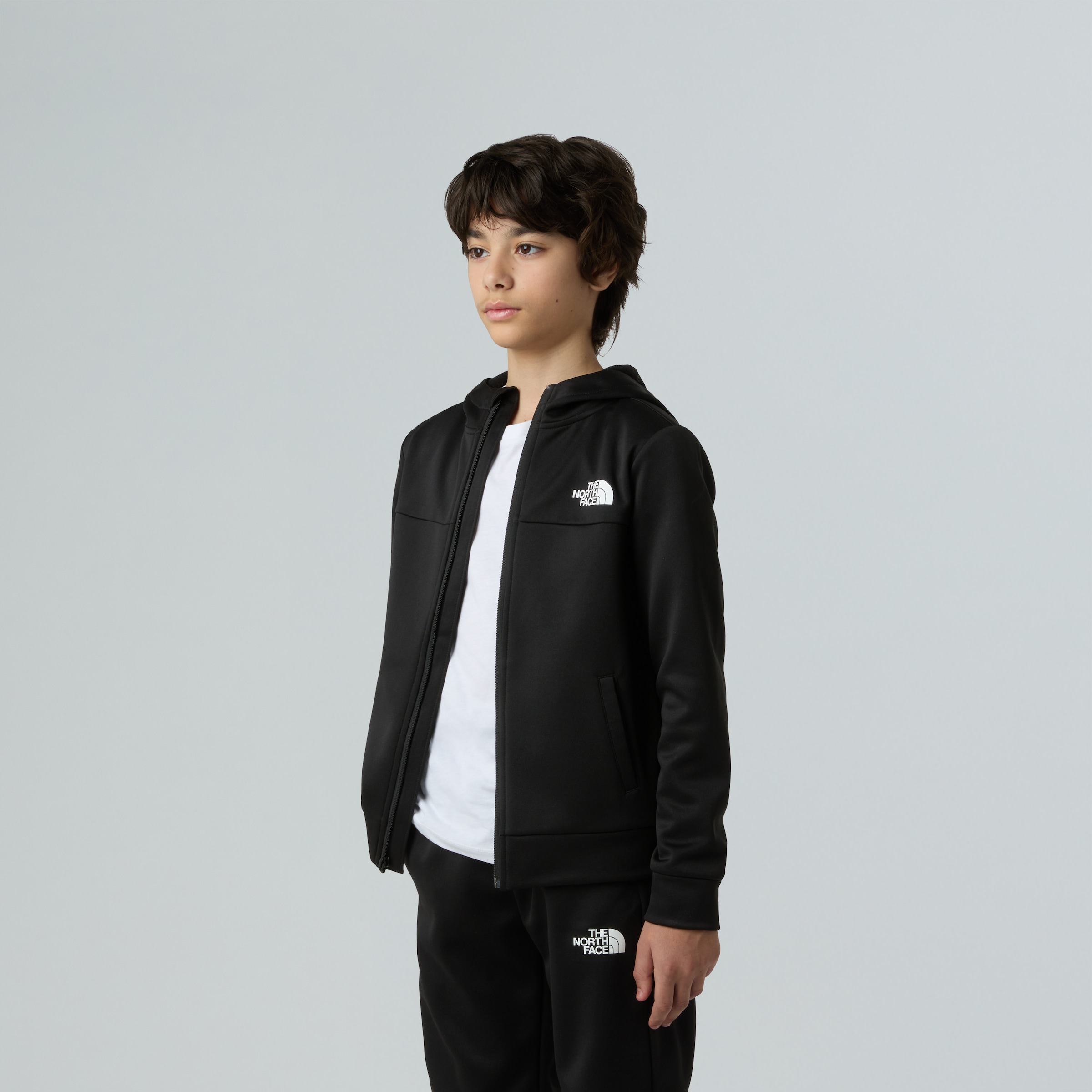 The North Face Fleecejacke »TEEN REAXION FZ HOODIE«, (1 St.)
