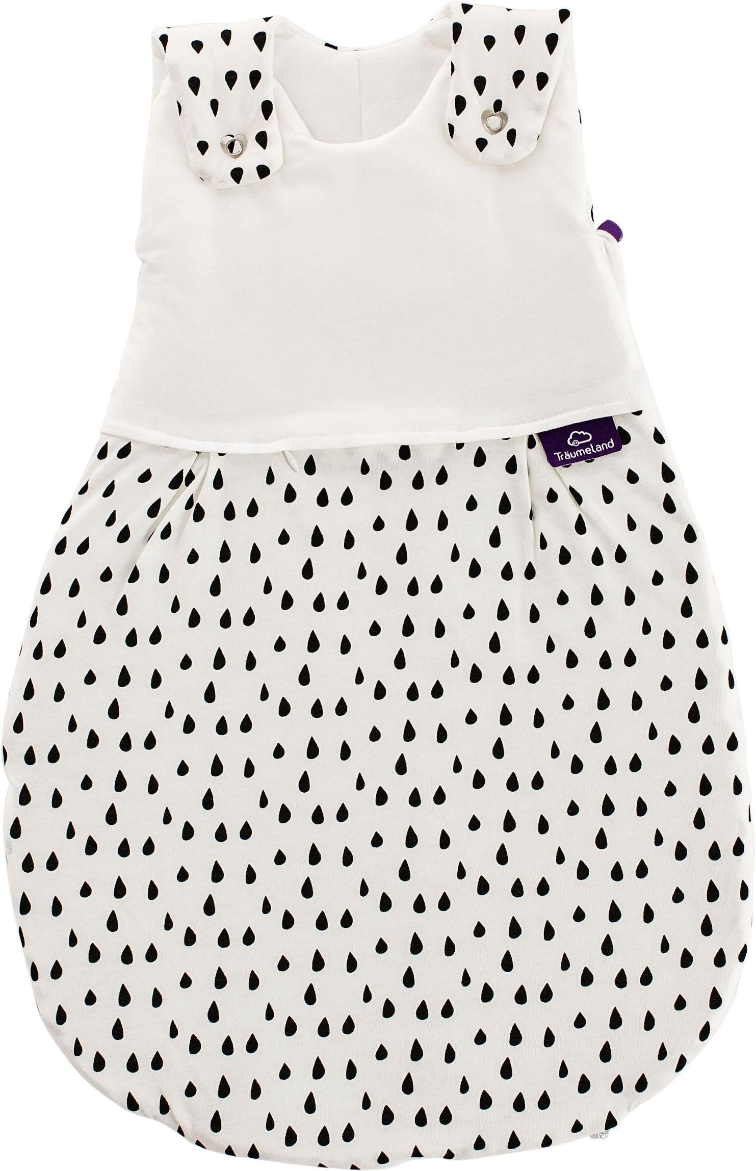 Träumeland Babyschlafsack "Außenschlafsack Tropfen schwarz" günstig online kaufen