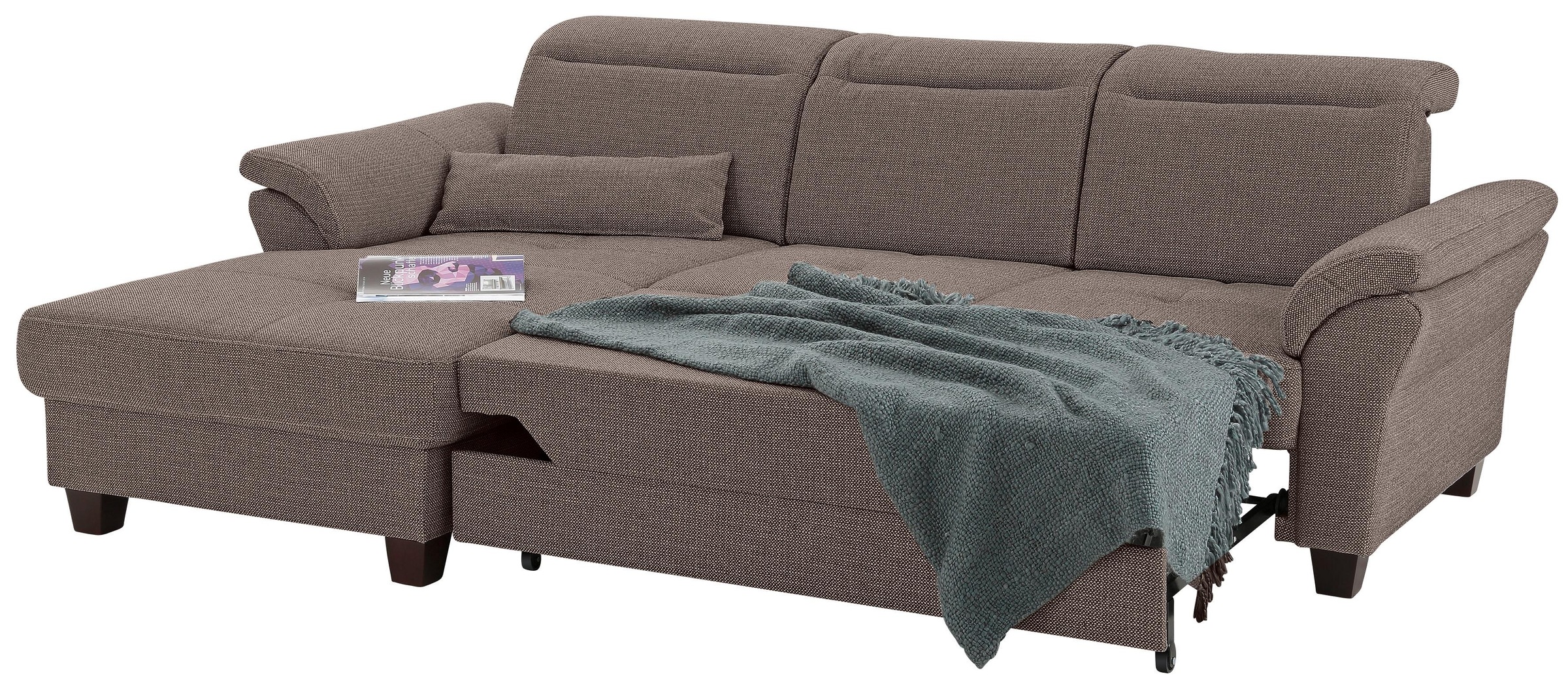 Home affaire Ecksofa »Solvei L-Form«, mit Recamierenabschluß und Sitztiefenverstellung