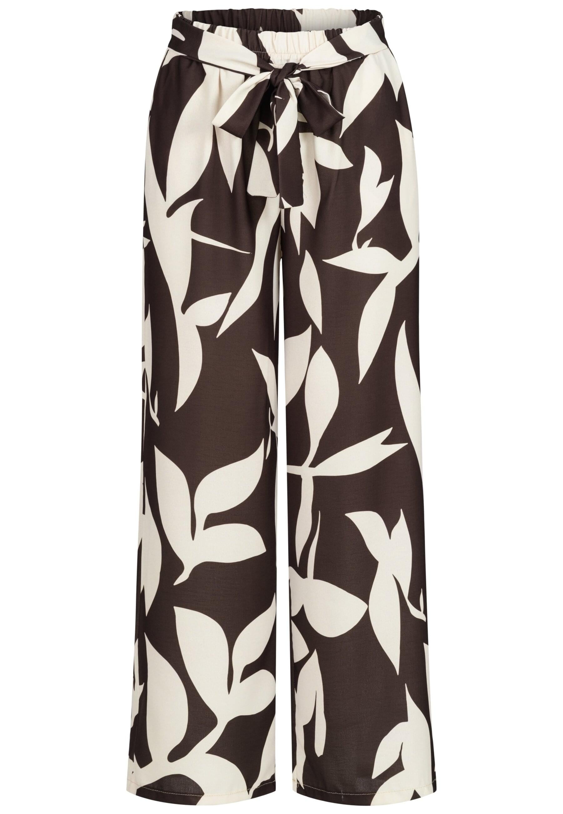 CLOUD 5IVE Stoffhose "CLOUD 5IVE Pants with tie belt and aop floral print", günstig online kaufen