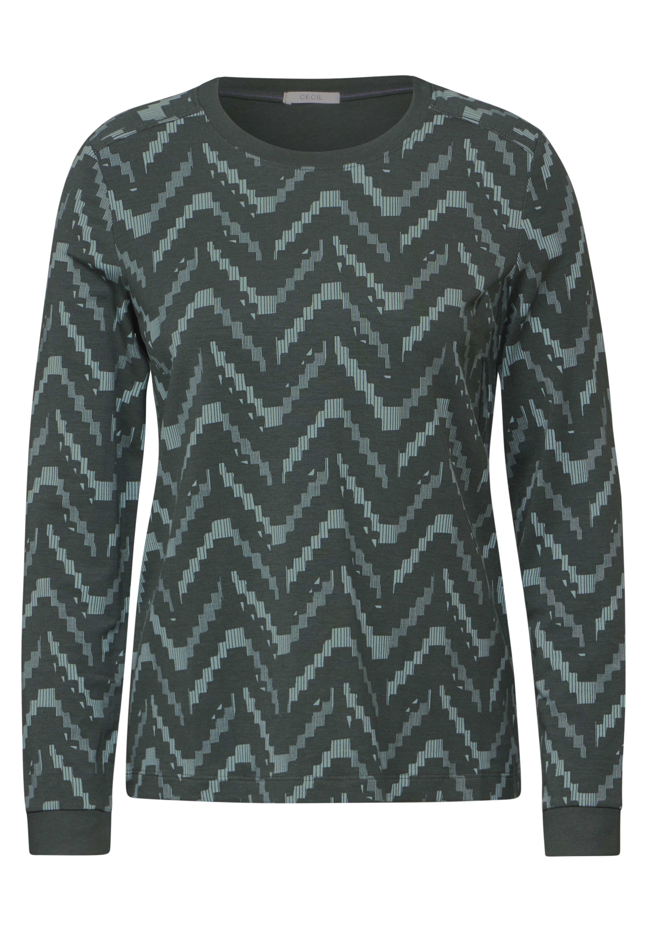 Cecil Langarmshirt, mit grafischem Muster