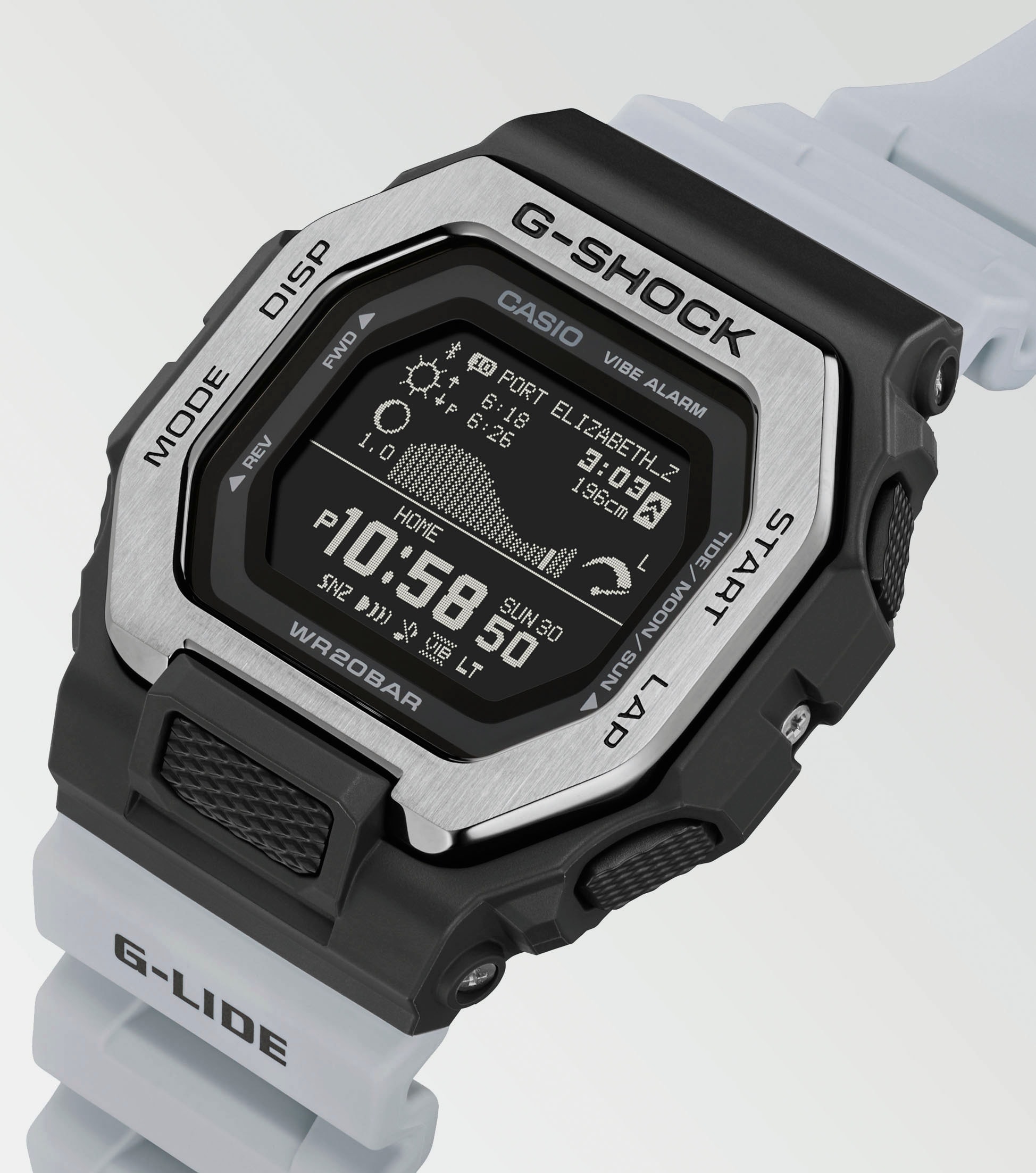 CASIO G-SHOCK Smartwatch »GBX-100TT-8ER«, (Armbanduhr, Herrenuhr, Bluetooth, Stoppfunktion, Mondphase)