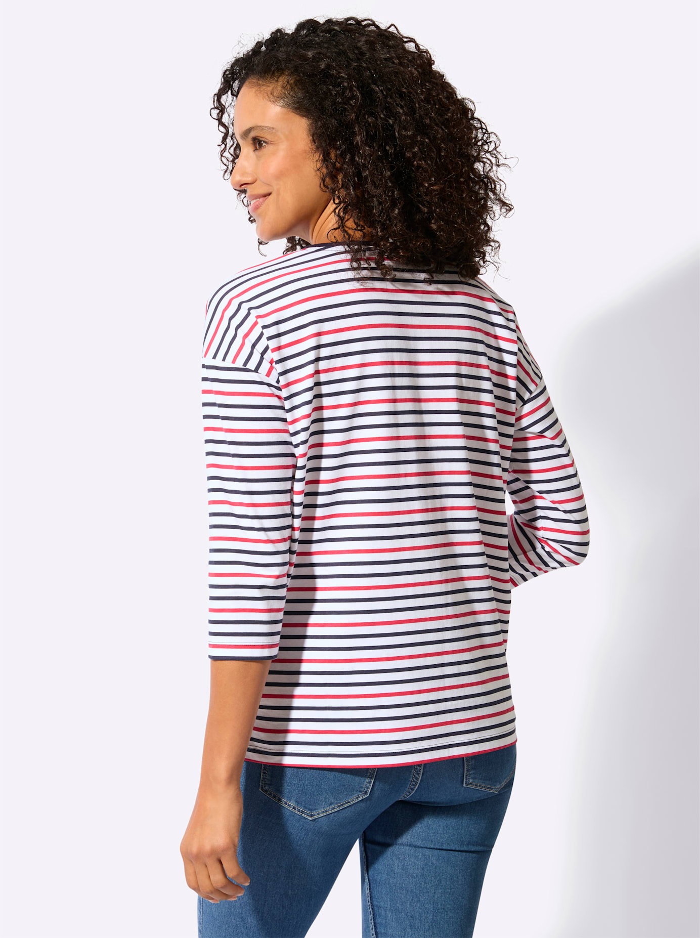 Casual Looks 3/4-Arm-Shirt "Ringelshirt", 1 tlg. günstig online kaufen