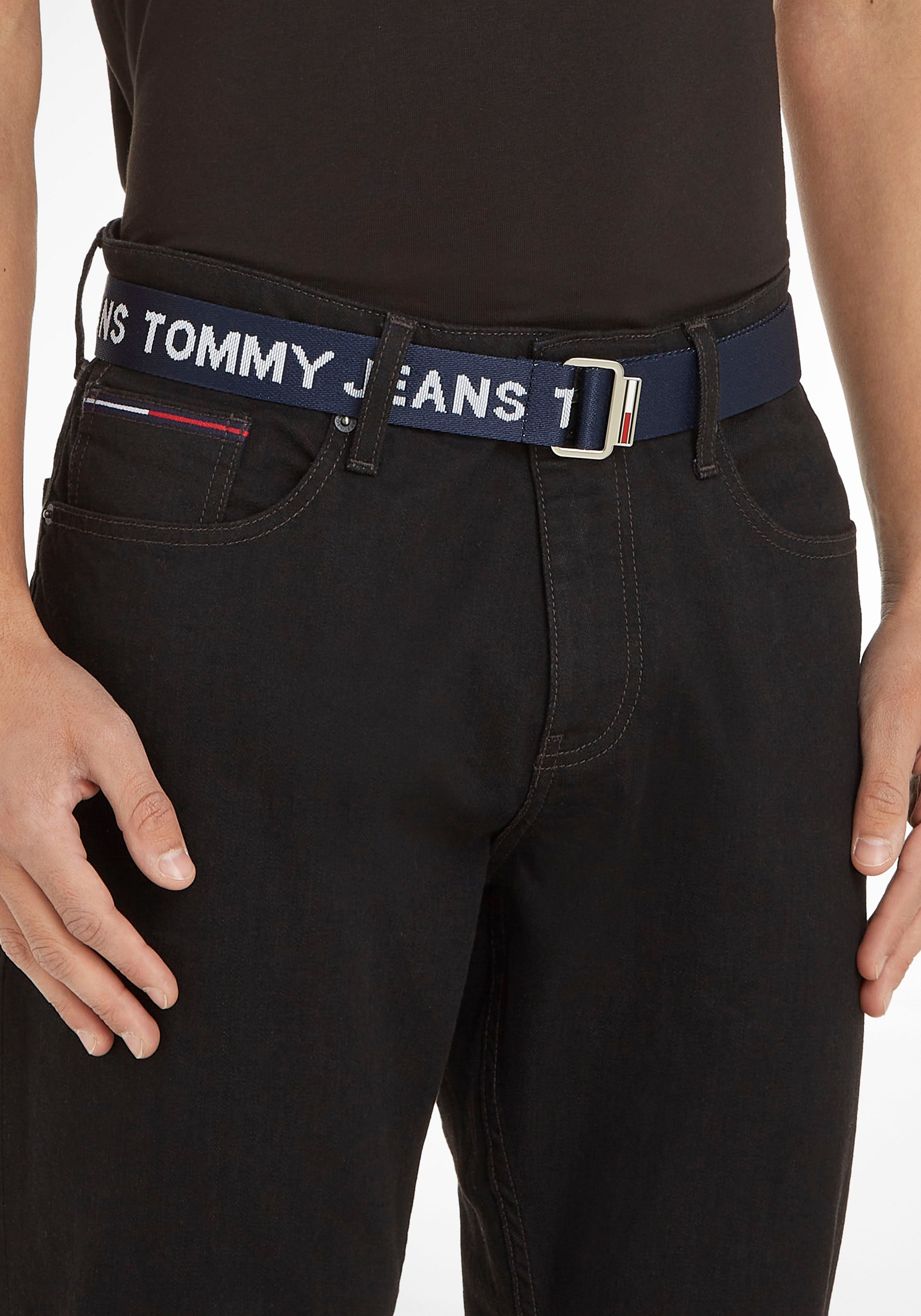 Tommy Jeans Stoffgürtel »TJM Baxter«, mit online kaufen Jeans BAUR durchgängigem Schriftzug Tommy 